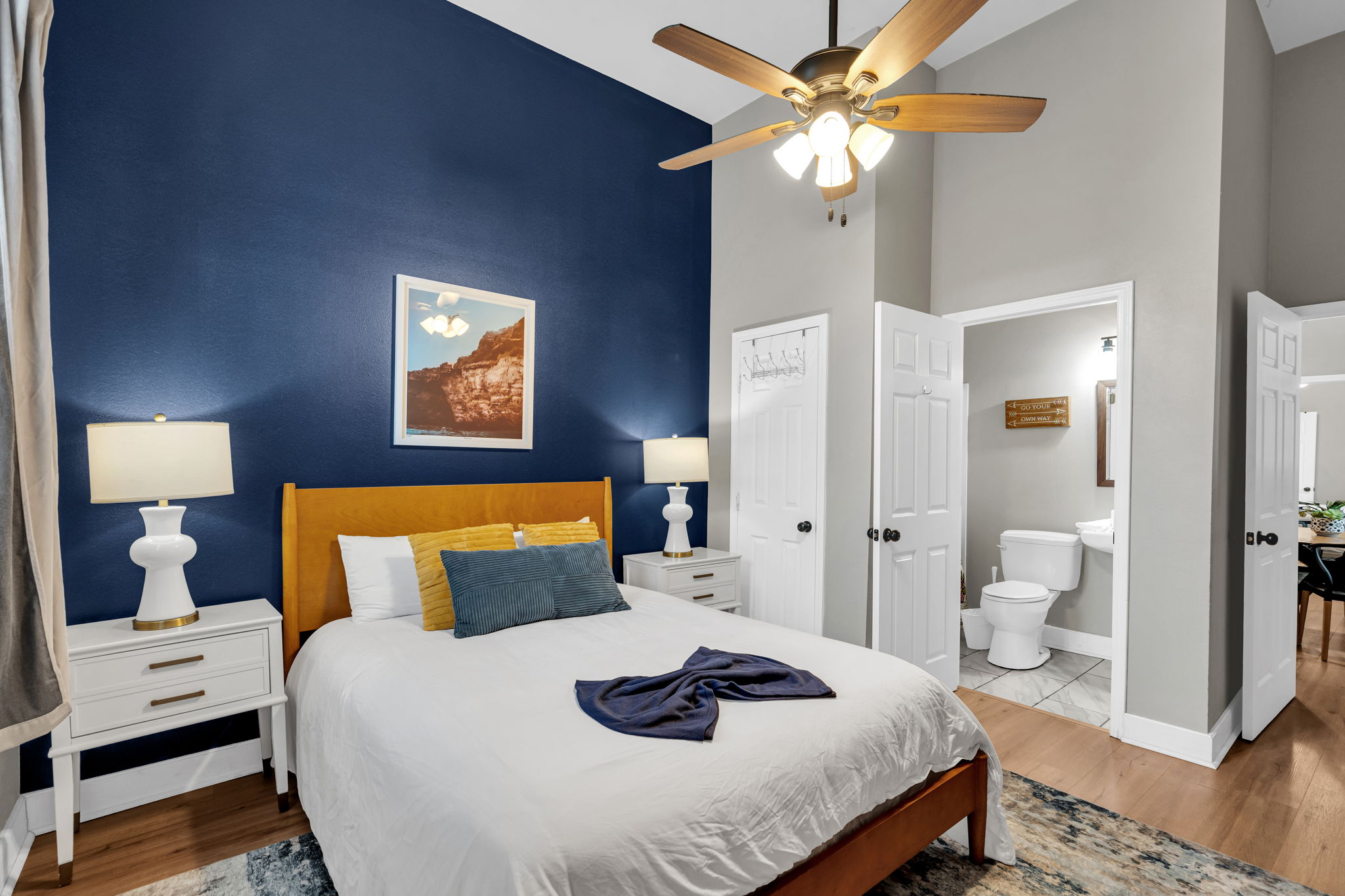 Plush bed designed for a restful night