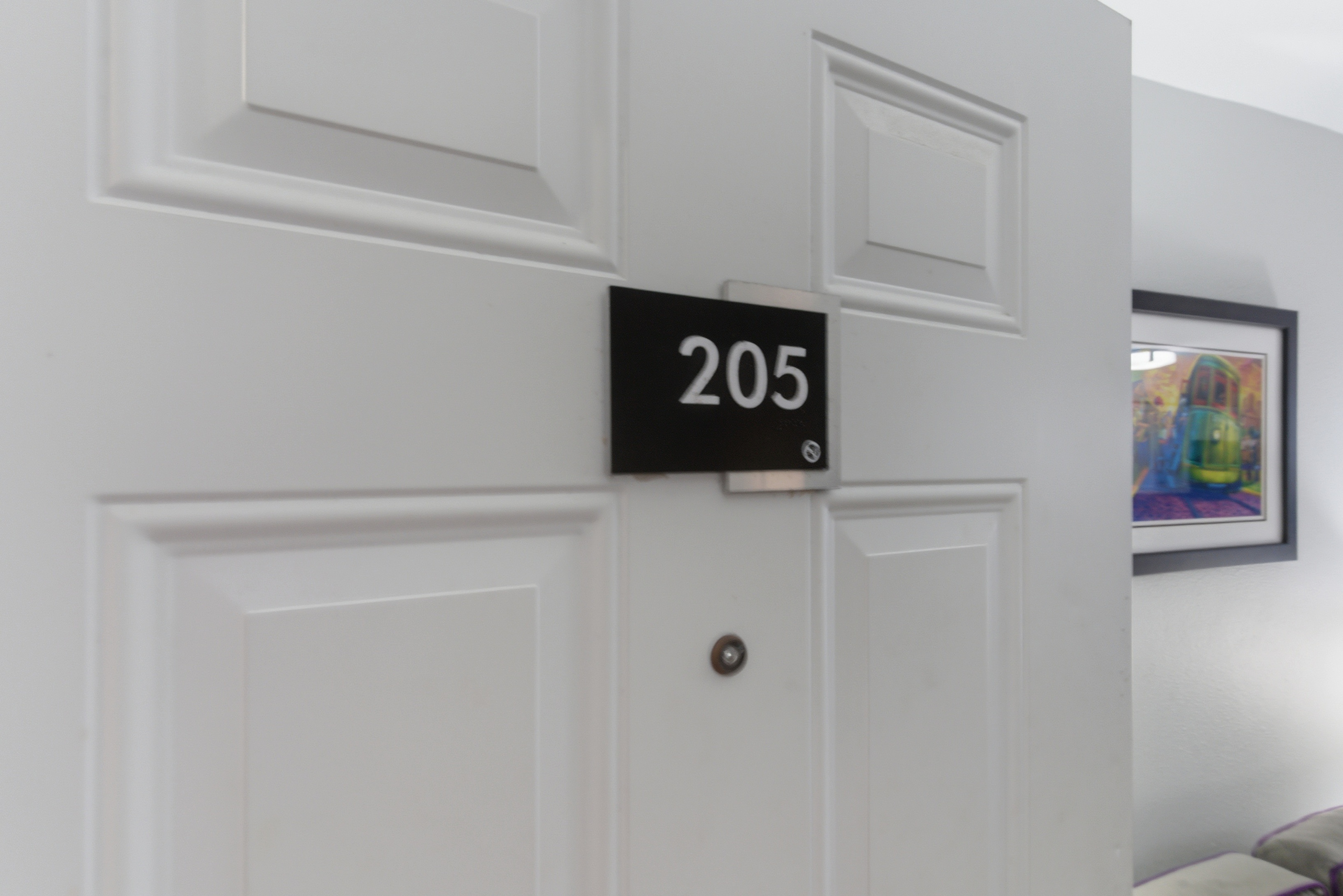 Unit door marked with your specific unit number