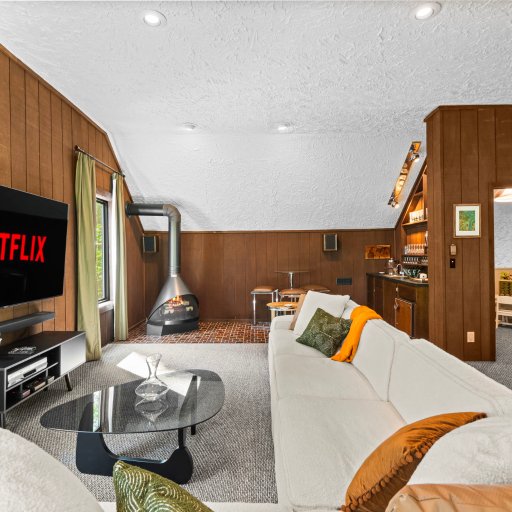 Private cinema room for movie marathons