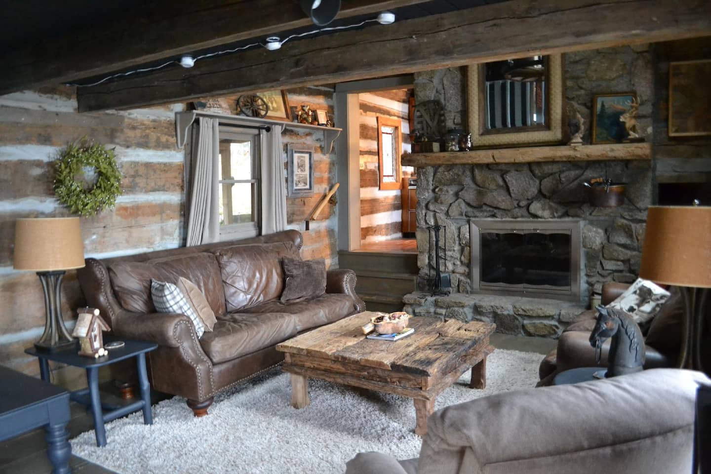 Hand Crafted Cabin, Overlooking the Blue Ridge Parkway  & Mount Mitchell, Close to Asheville. — MARS HILL, NC — vacation rental