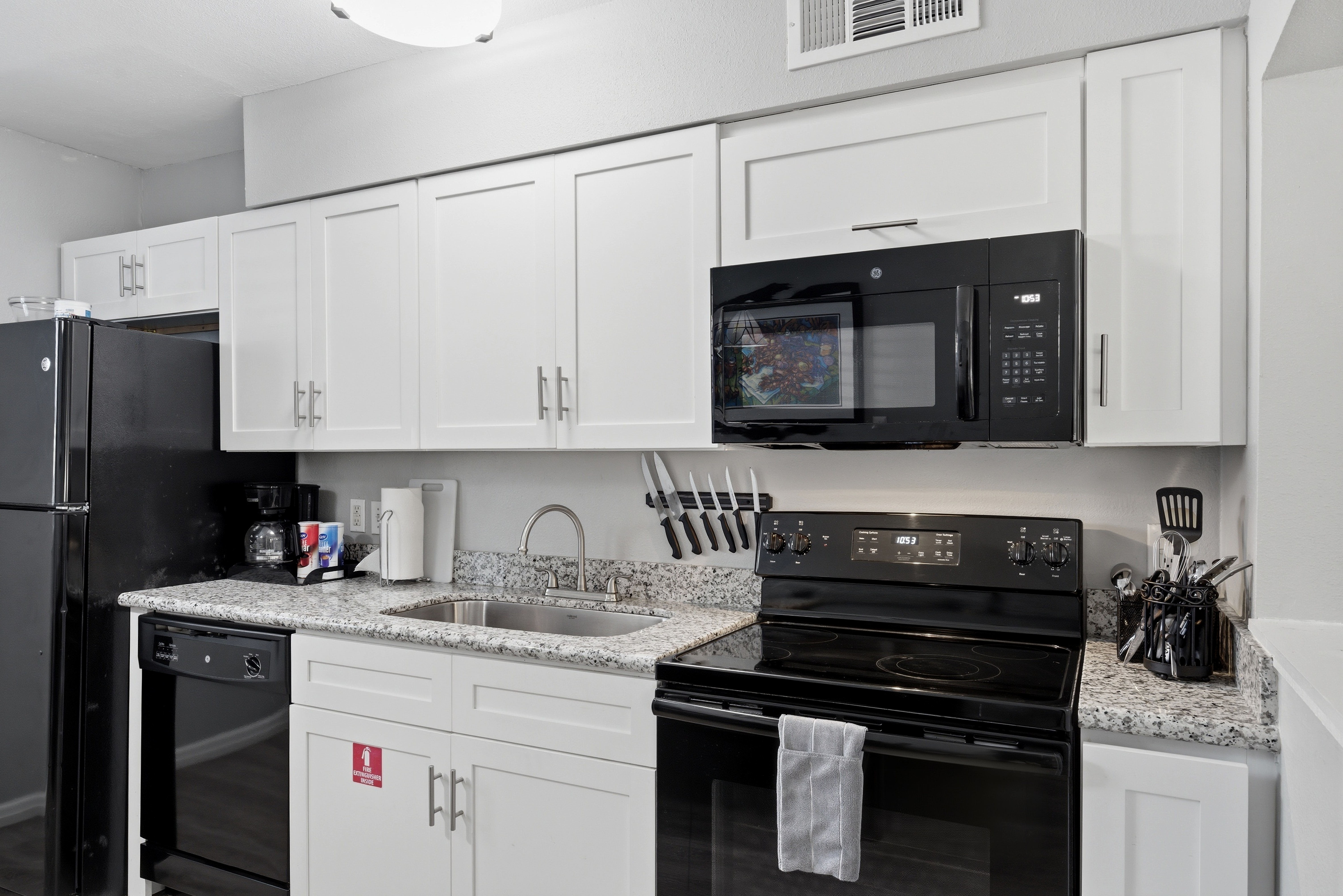 Fully equipped modern kitchen