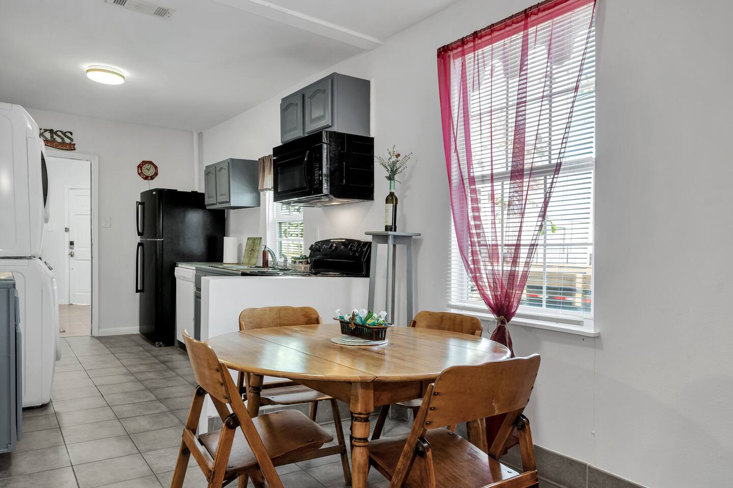 Spacious dining setup for shared meals