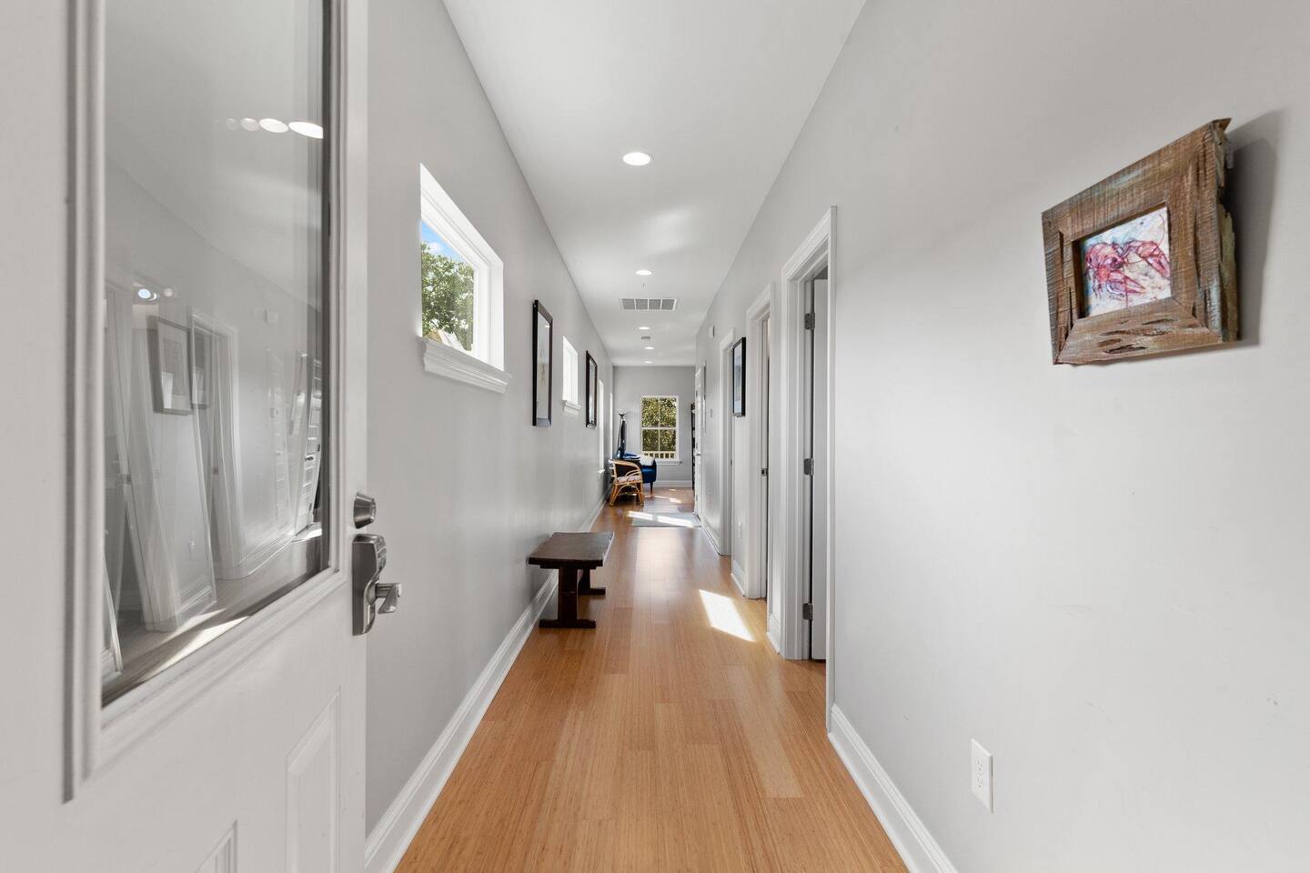 hallway leading to the bedrooms
