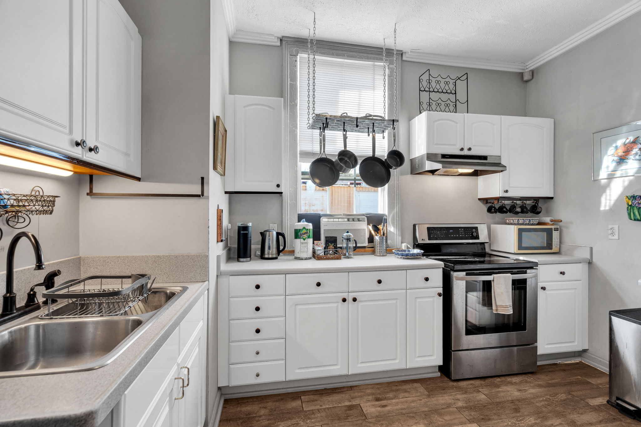 Fully equipped kitchen ready for home-cooked meals