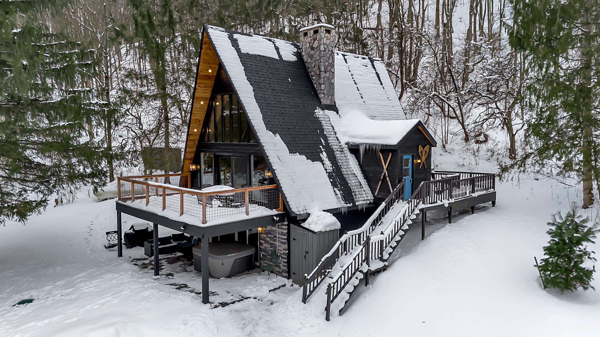 Ellicottville  A-Frame 4.7 Mi From Vlg w/Hot Tub — Little Valley, NY — vacation rental