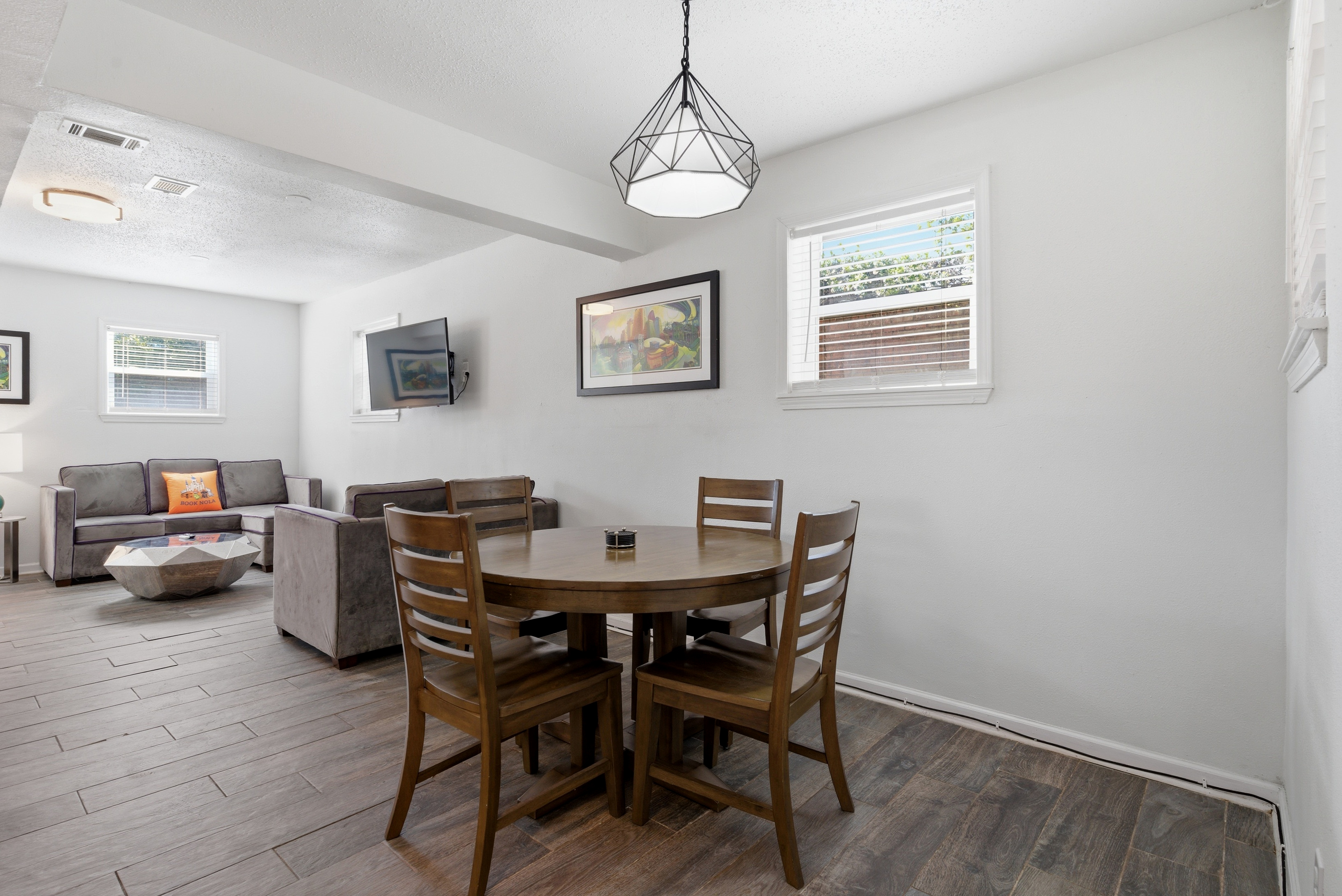 Inviting area for meals and conversation