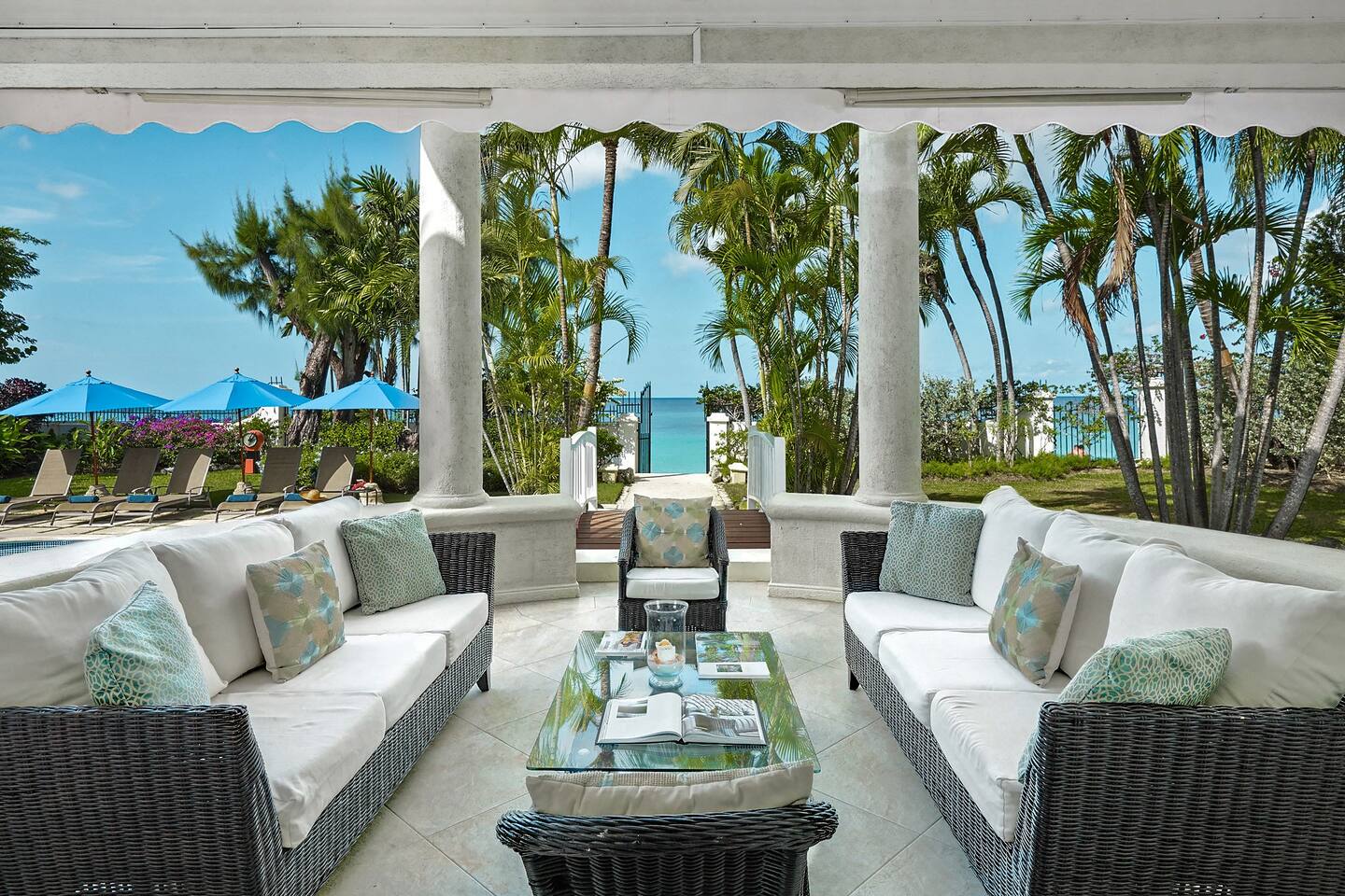 4-Bed Beachfront Villa with Private Pool — Paynes Bay, St. James — vacation rental