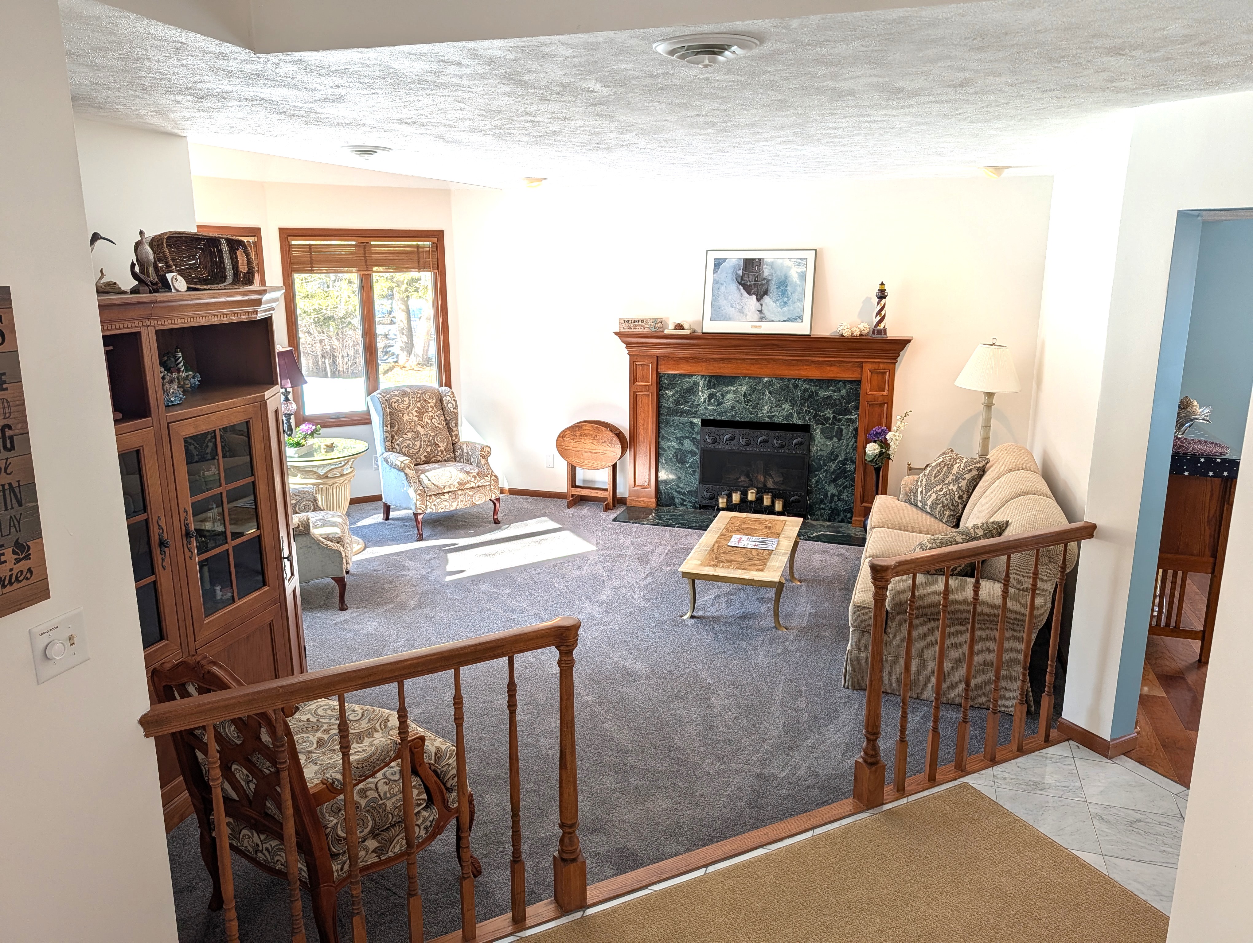 LIVING ROOM #2:  There is a second living room in the front of the house.  (Note that the gas fireplace is not available for guest usage.)
