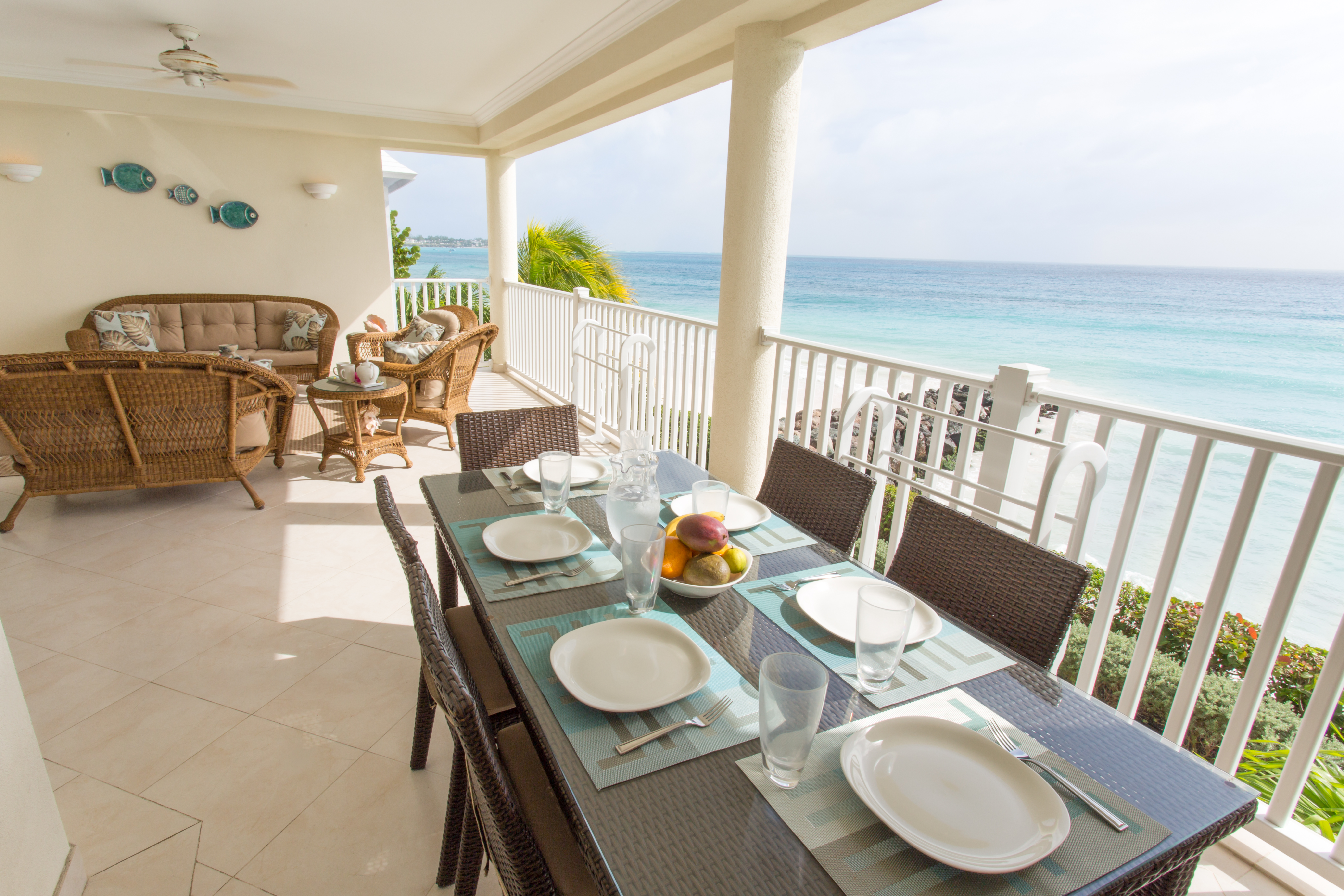 Oceanfront 3-Bed Condo with Balcony — Oistins, Christ Church — vacation rental