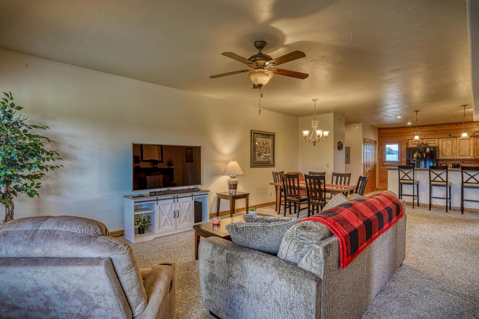 Living Room with Smart TV