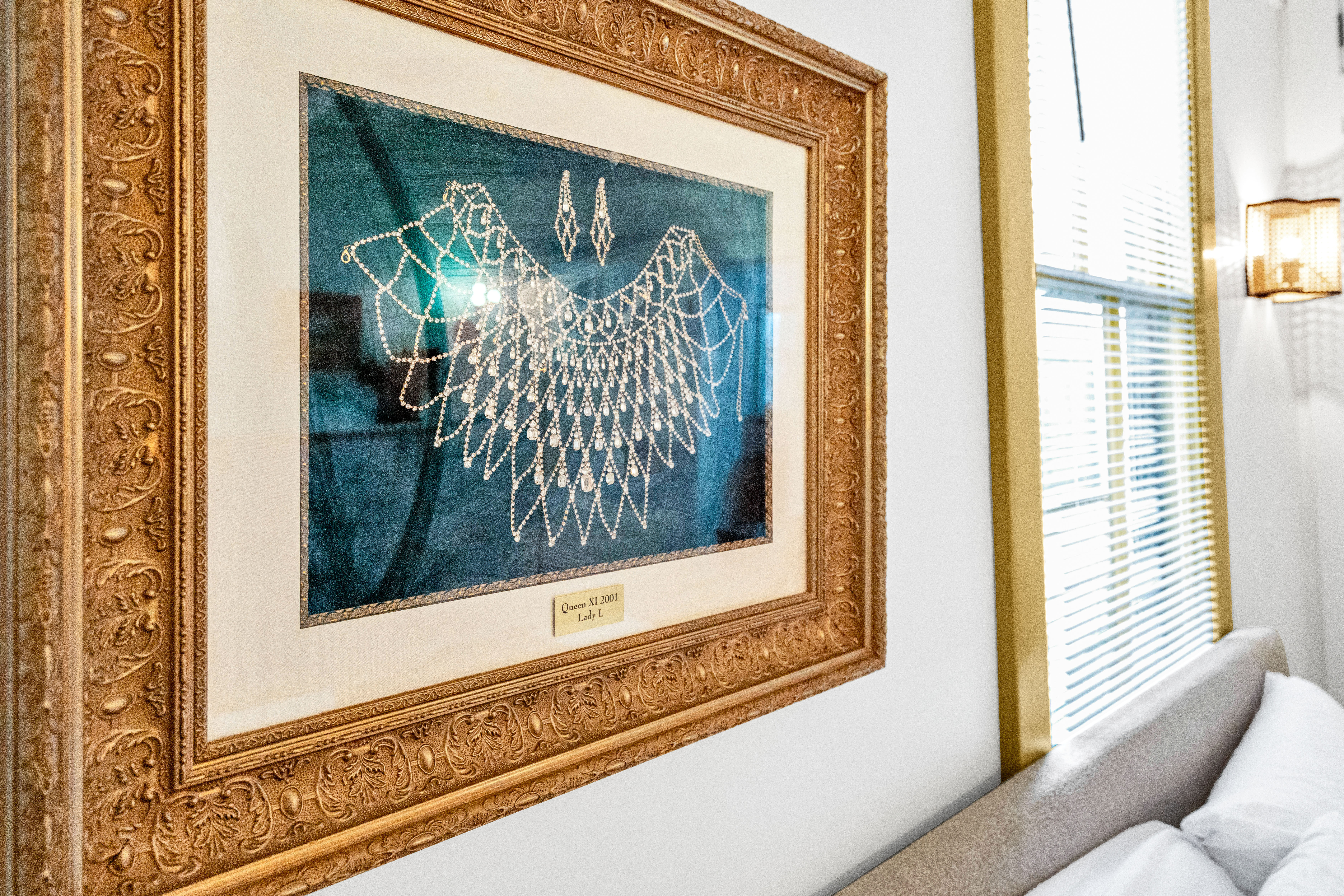 Framed artwork with coastal character