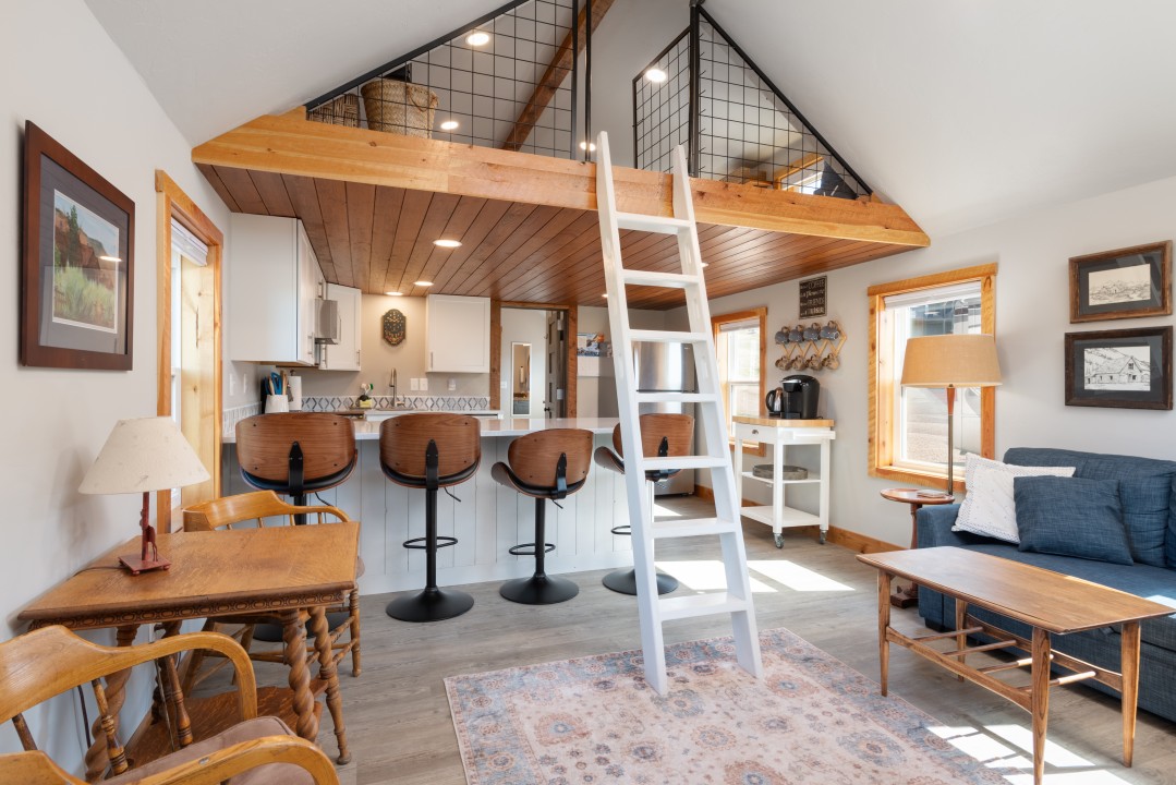 Access to the sleeper loft requires the ability to use a ladder. Guests ...