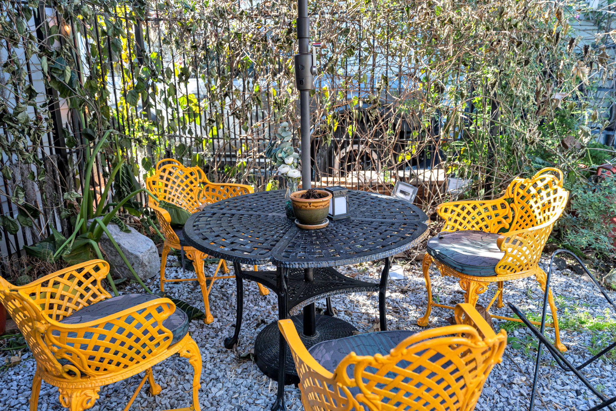Private courtyard—perfect for morning coffee or wine nights