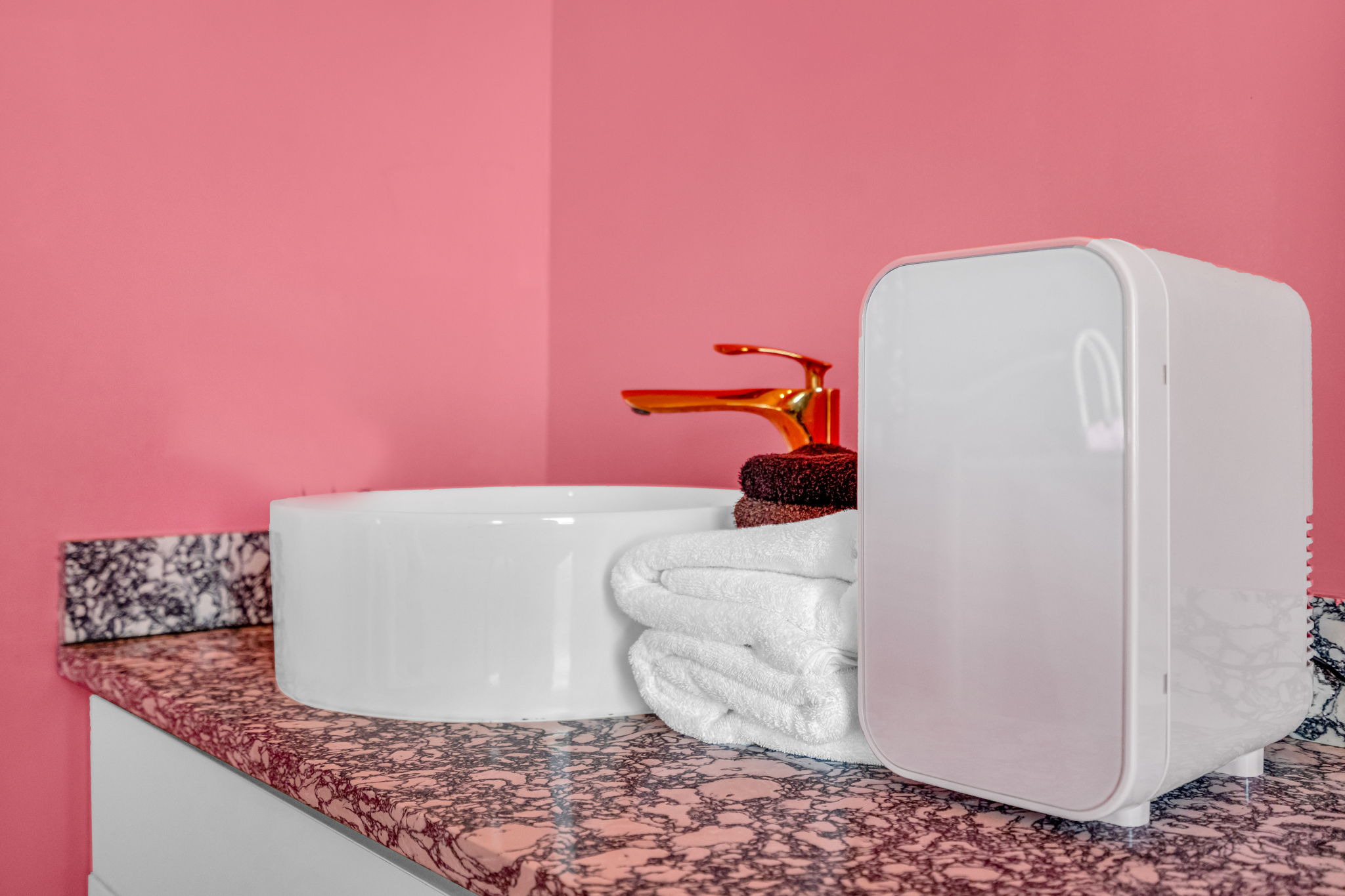 Rolled towels with boutique feel