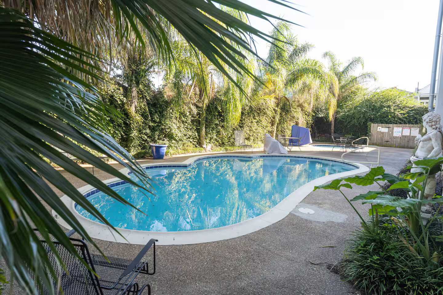 Tropical poolside escape