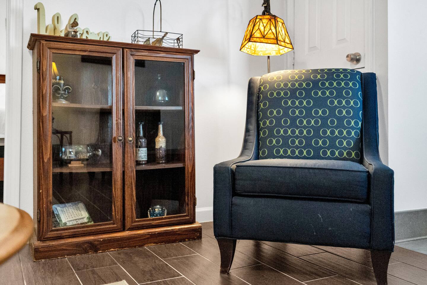 Vintage cabinet adds a touch of character