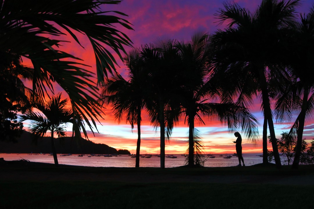 One of the many stunning sunsets in Playas del Coco
