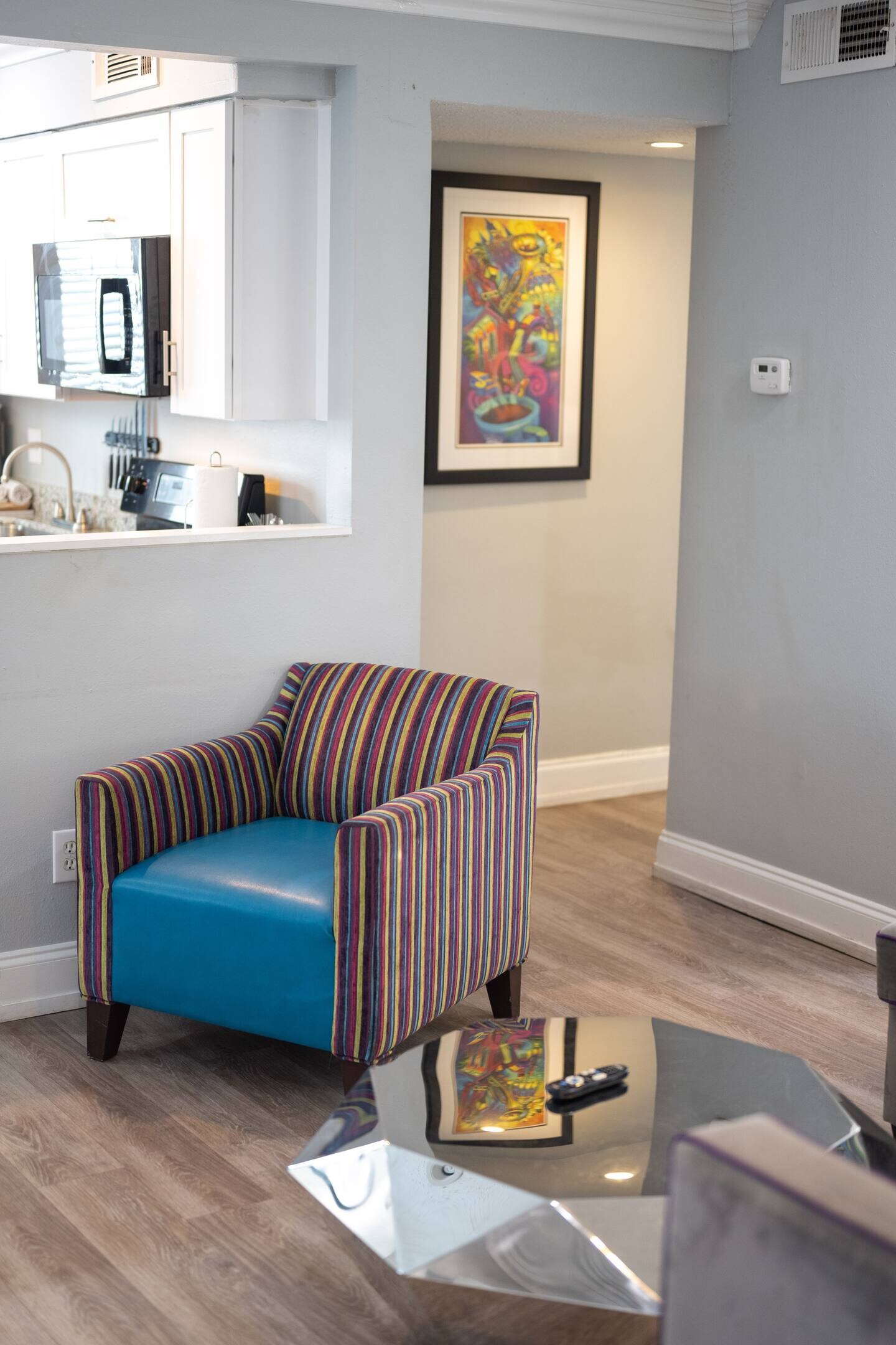 Colorful accent chair