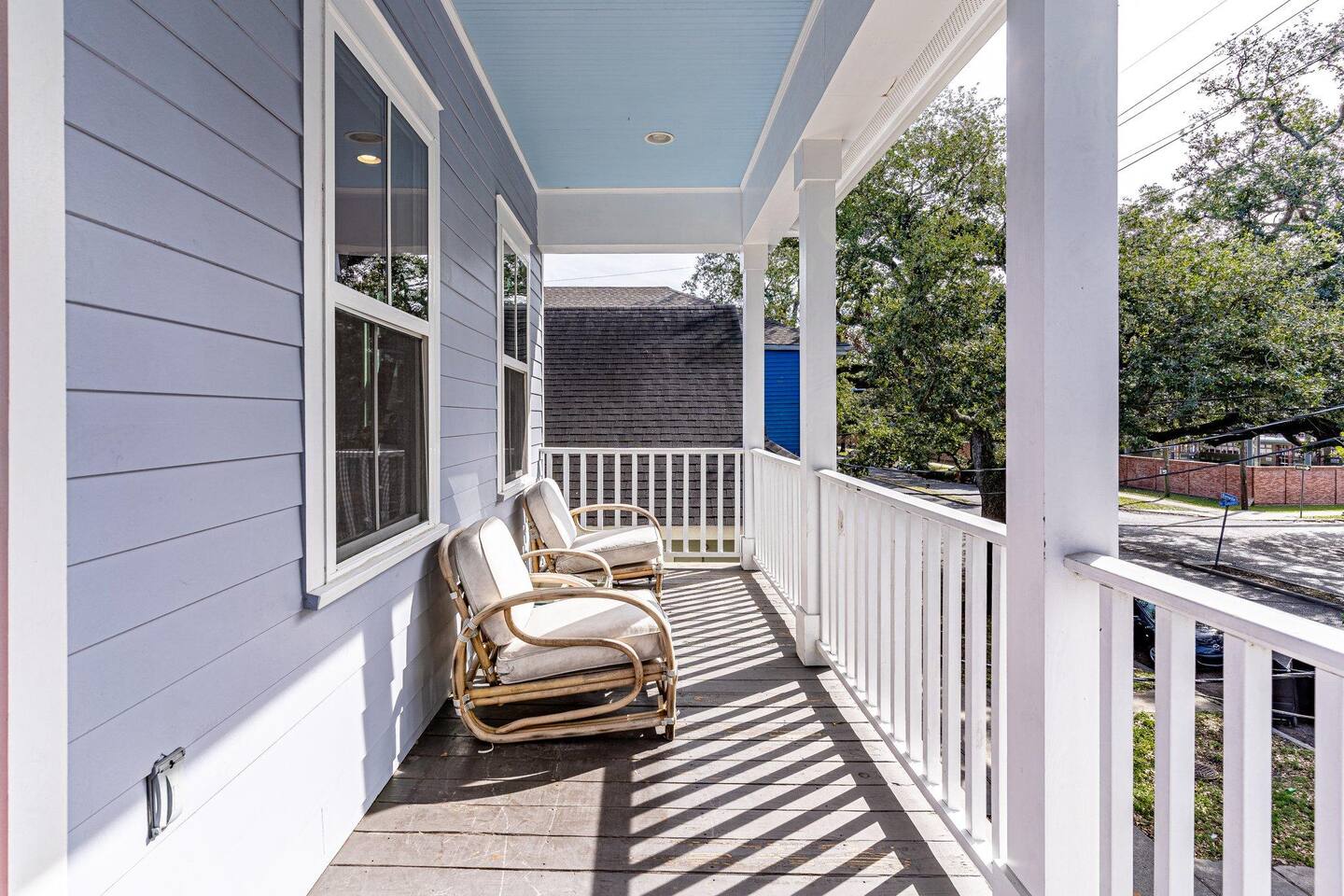 balcony space perfect for enjoying your morning cup of coffee!