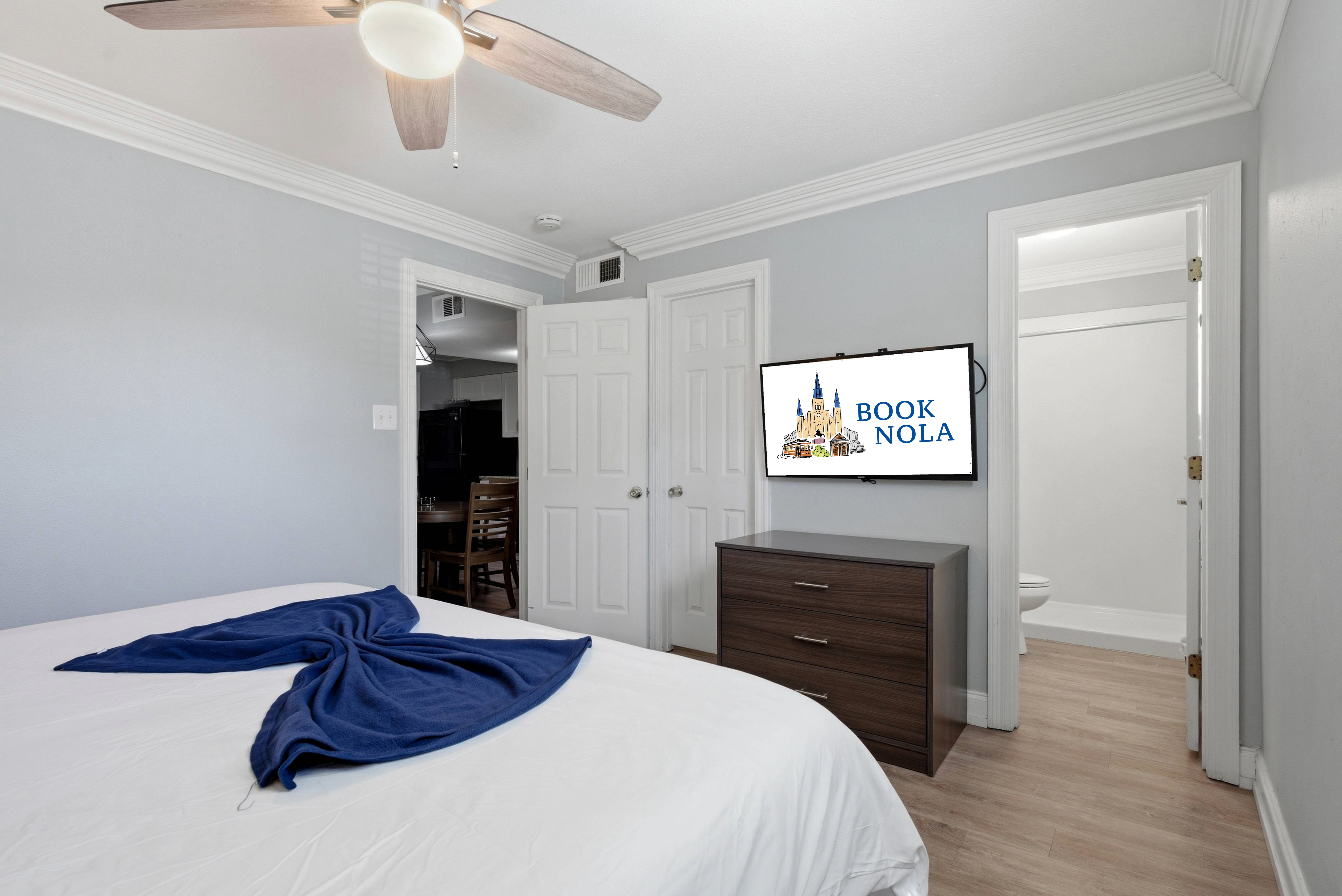 Cozy resting space with calming tones