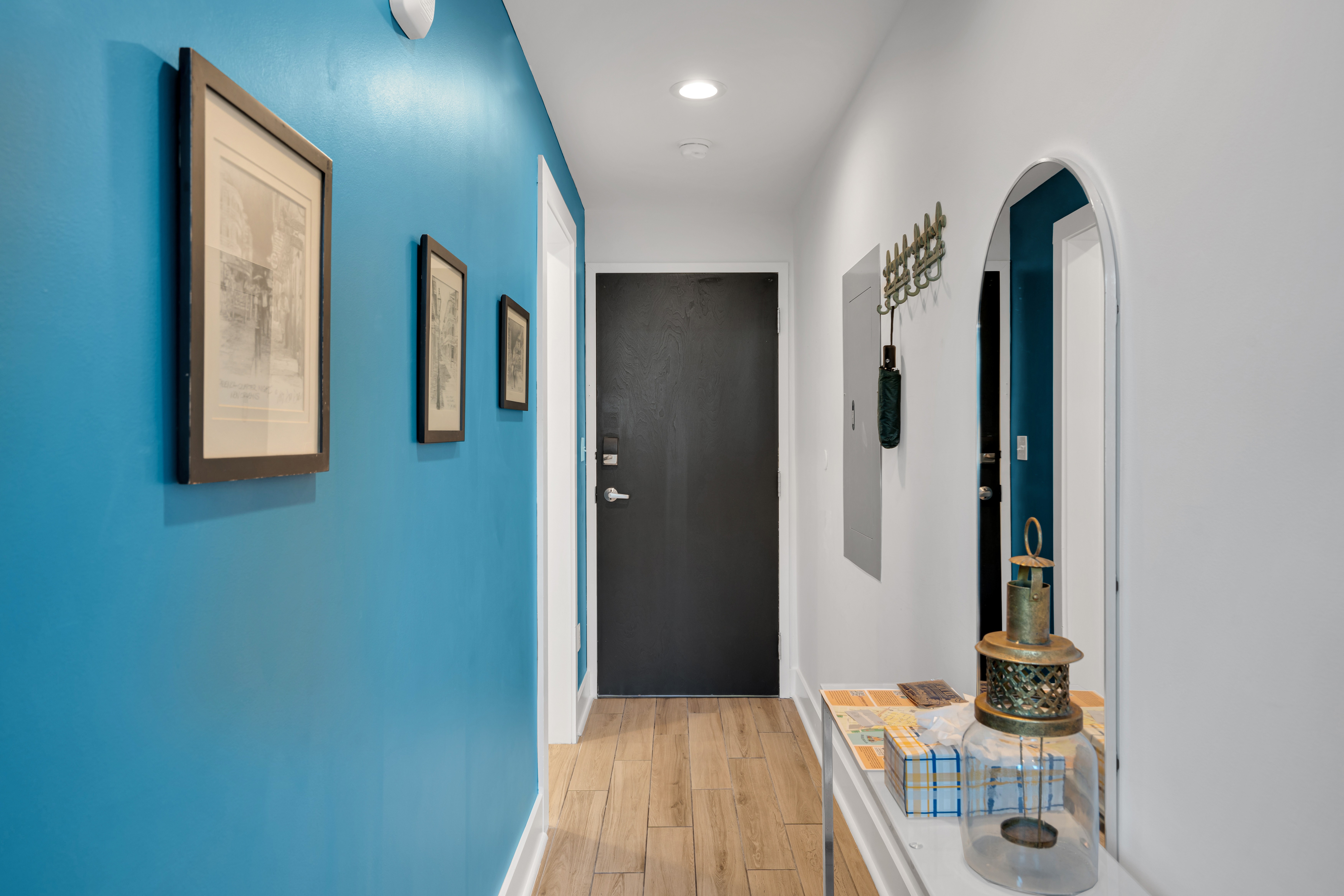 Artful entry with modern charm