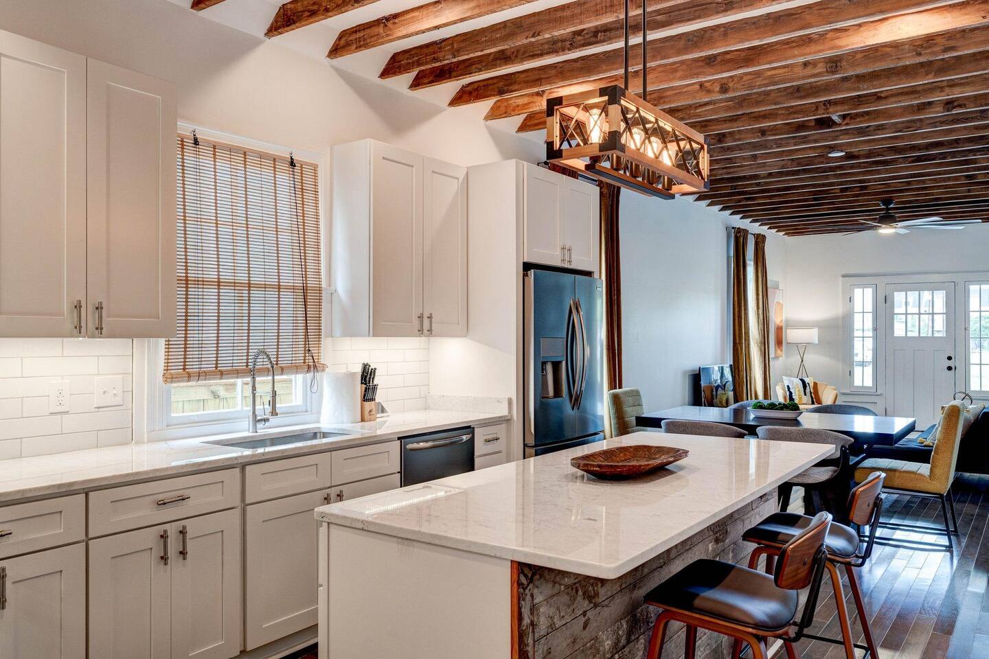 Fully stocked kitchen with everything you could need for your stay with us