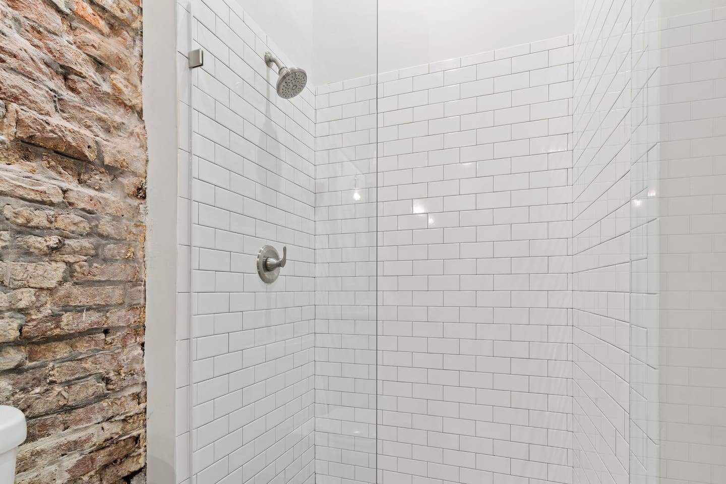 Large walk-in shower in ensuite bathroom