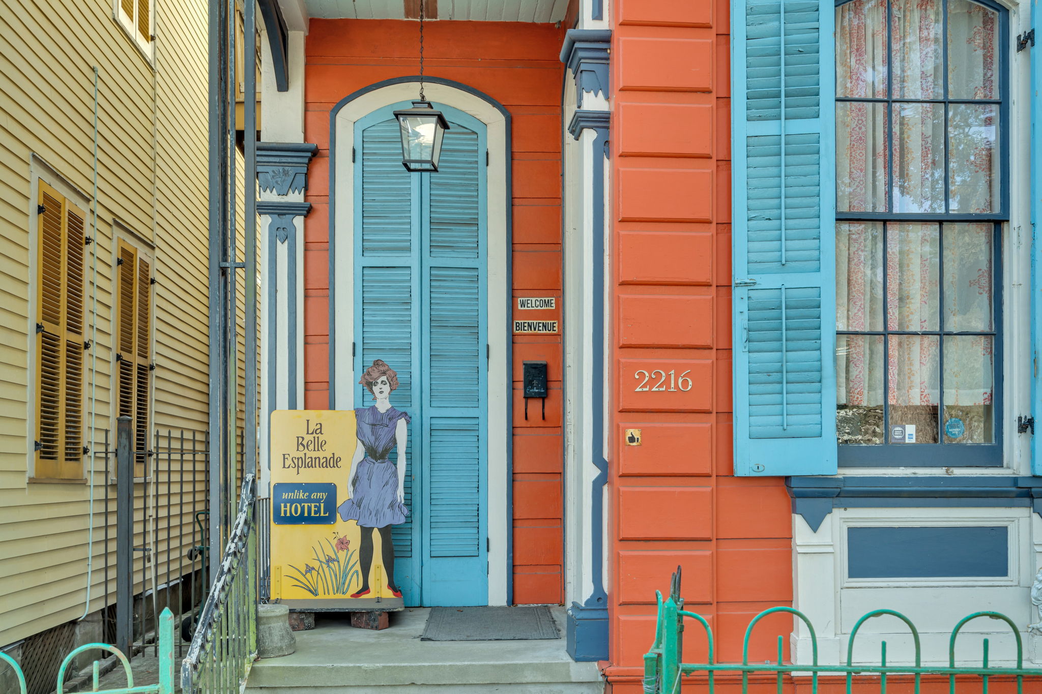 Vibrant historic home bursting with color, charm, and local character