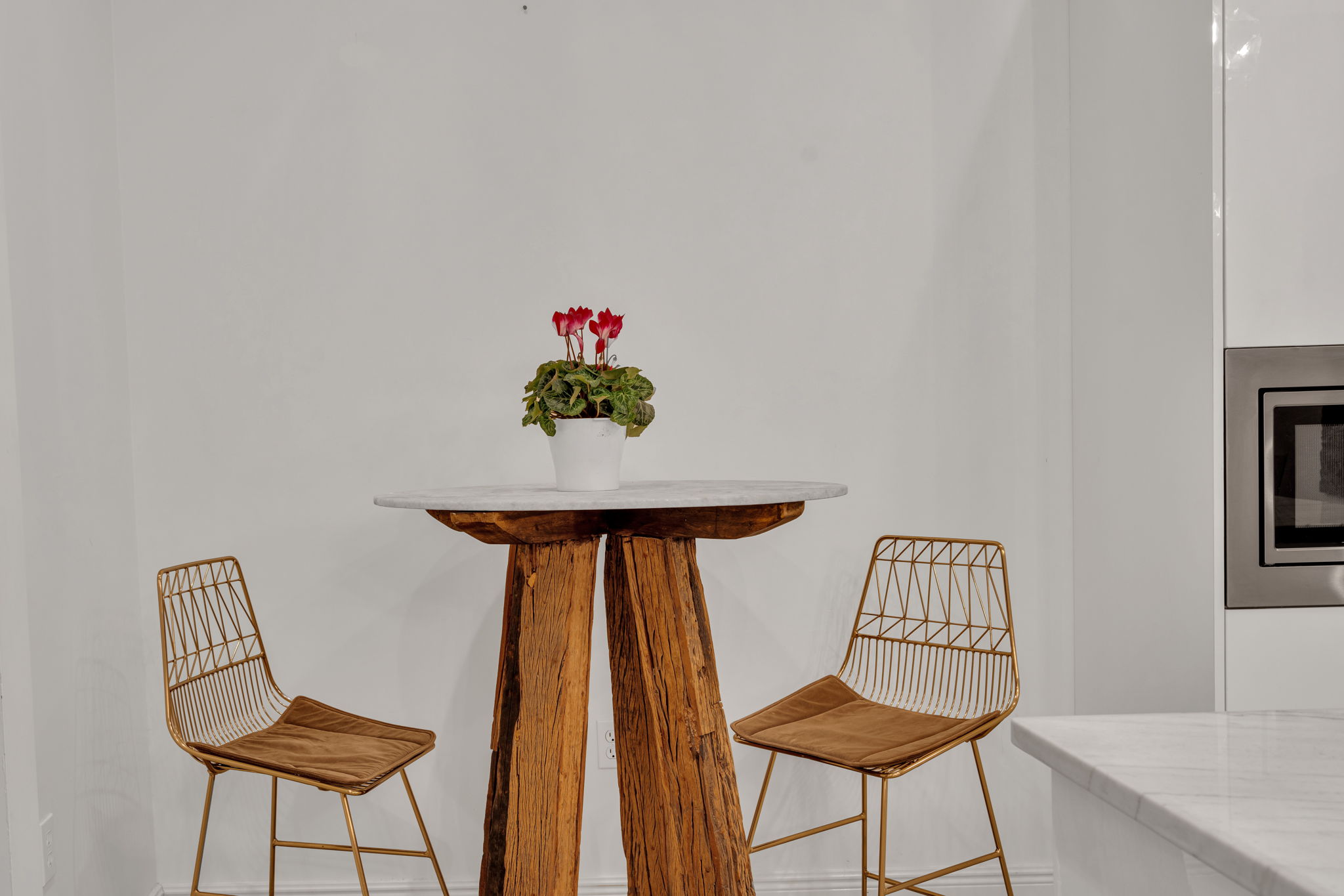 Bistro table for open-air lounging