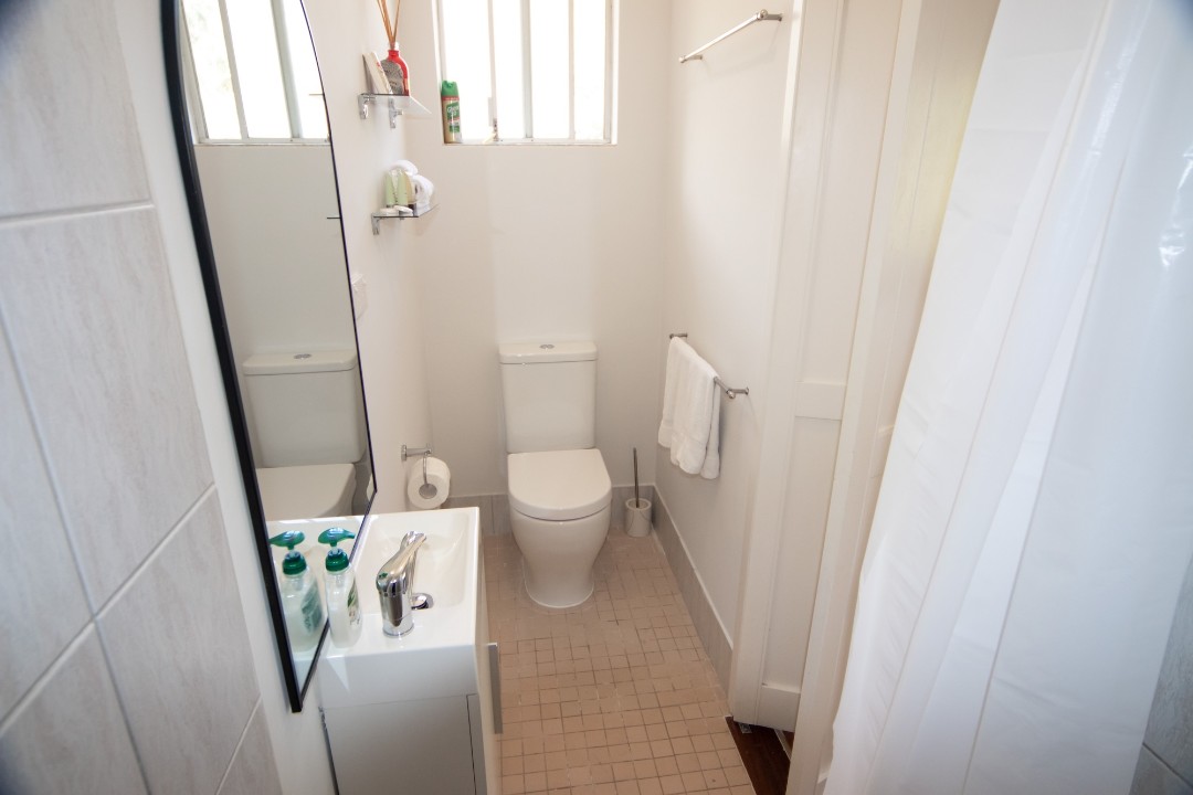 Free washing machine and dryer provided for guest use.
