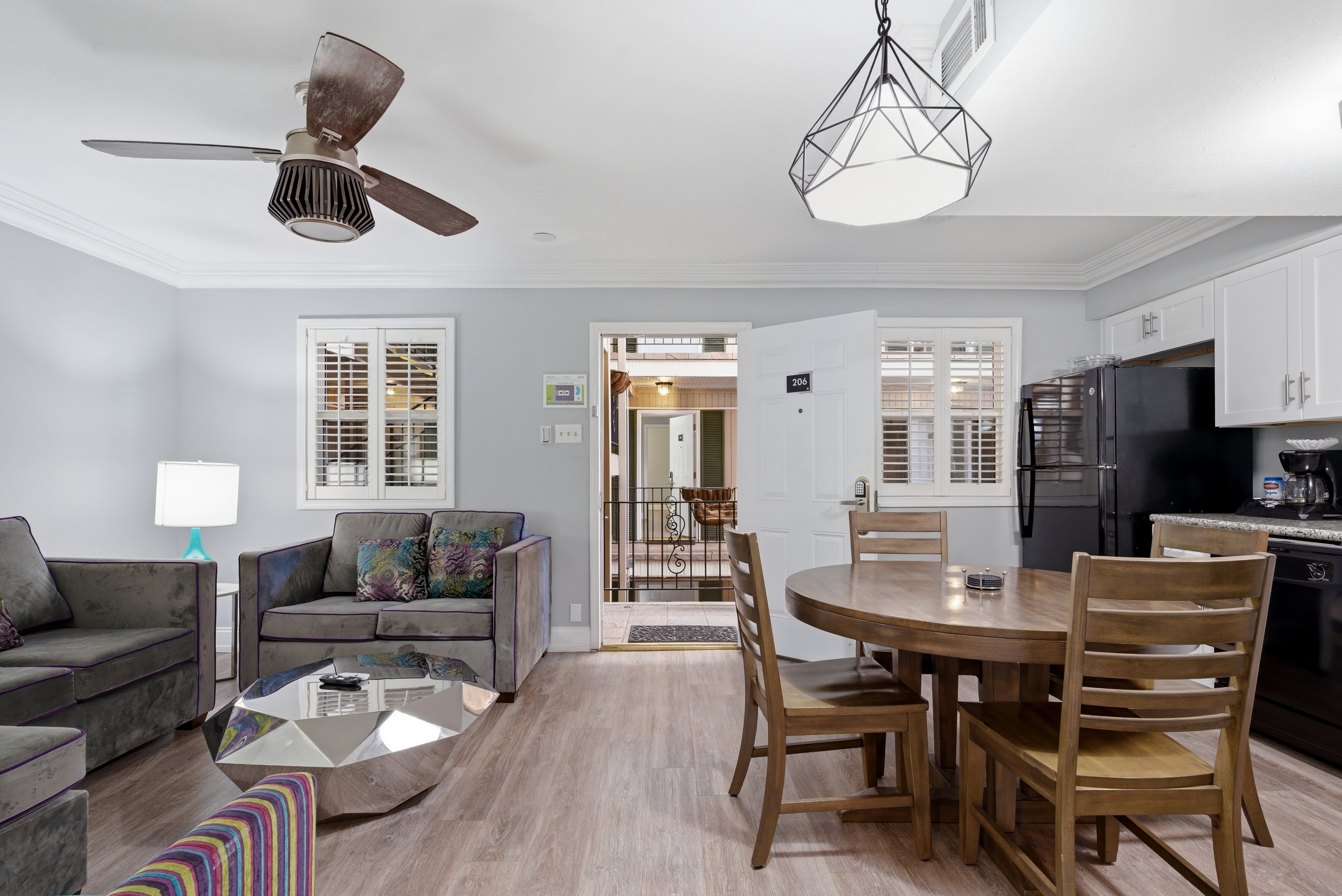 Spacious Living Room + Dining Space