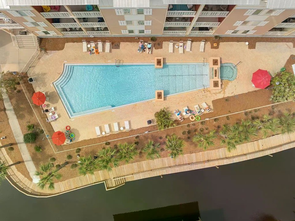 Overhead Community Pool