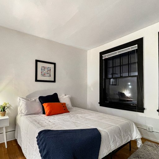 Plush queen bed
