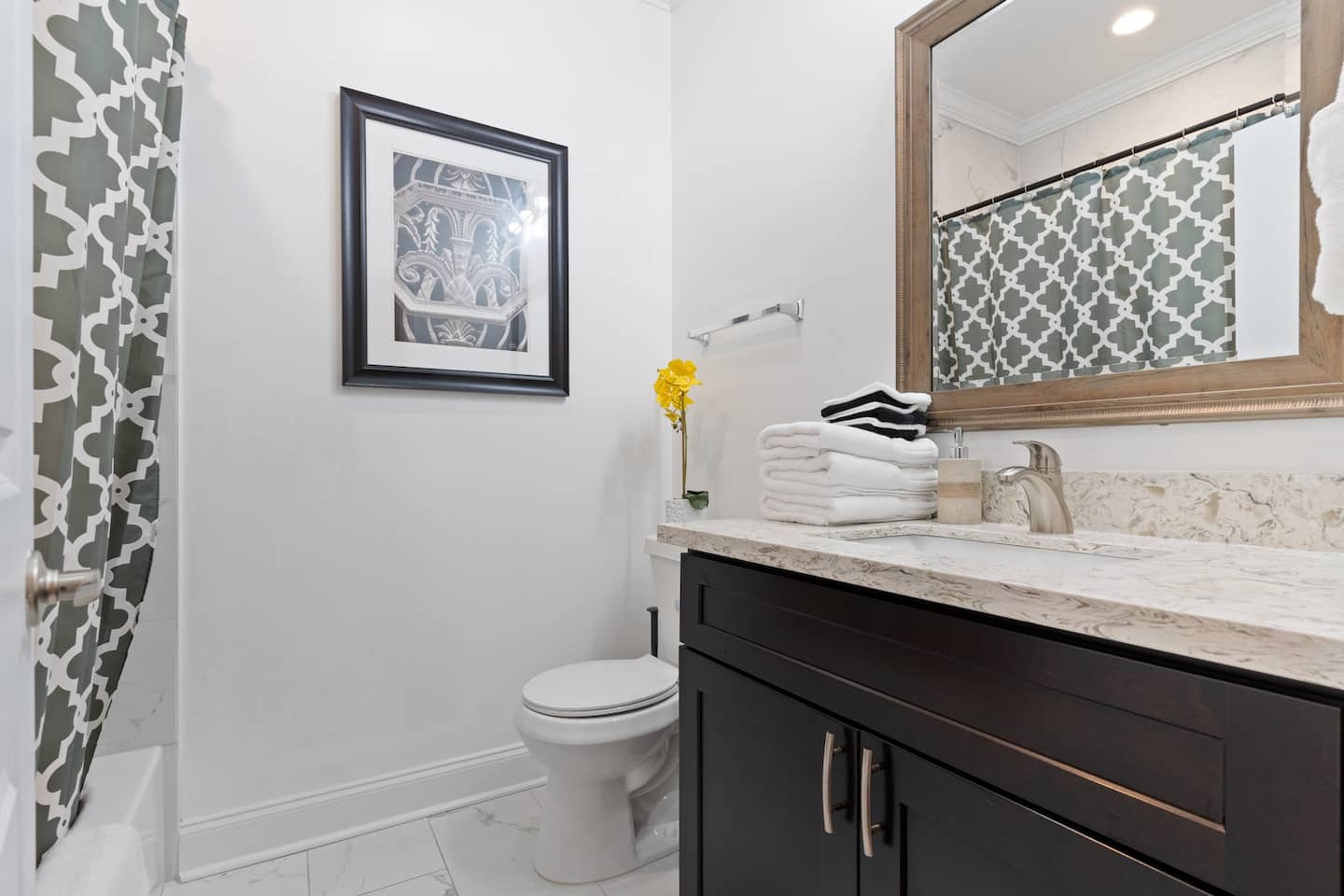 First bathroom in unit