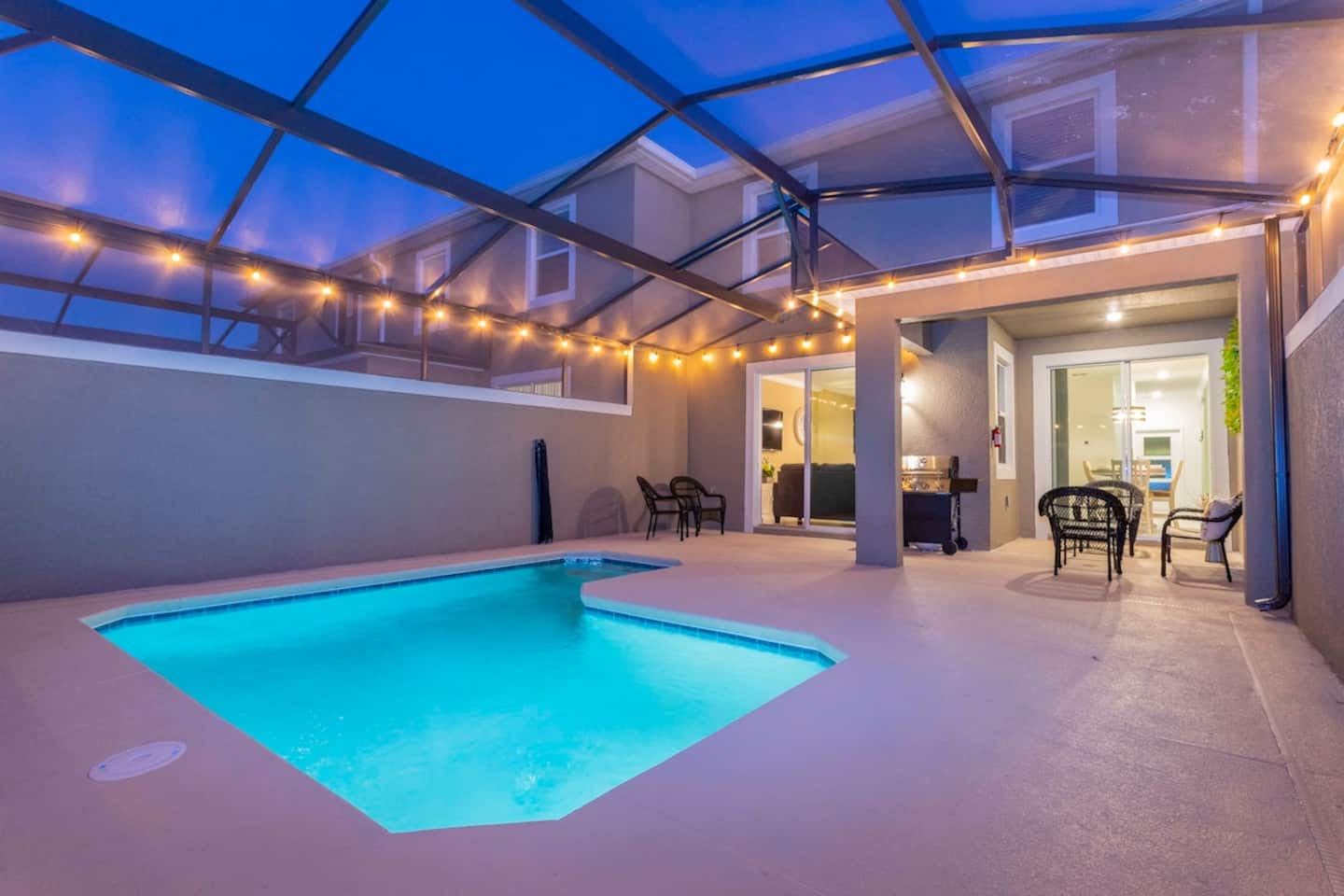 A private pool for the families enjoyment. Pool heating service available for the cold days and security pool fence for kids.