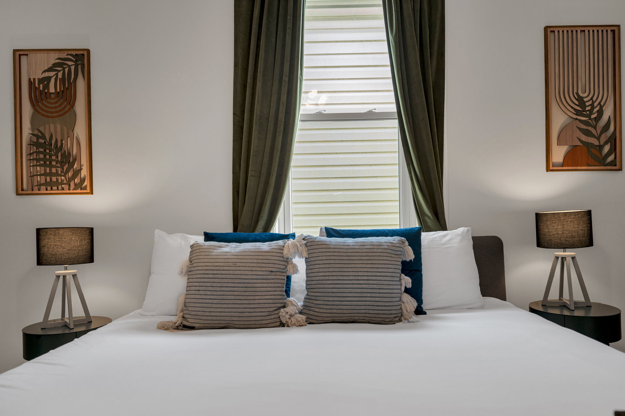 Cozy pillows and soft linens