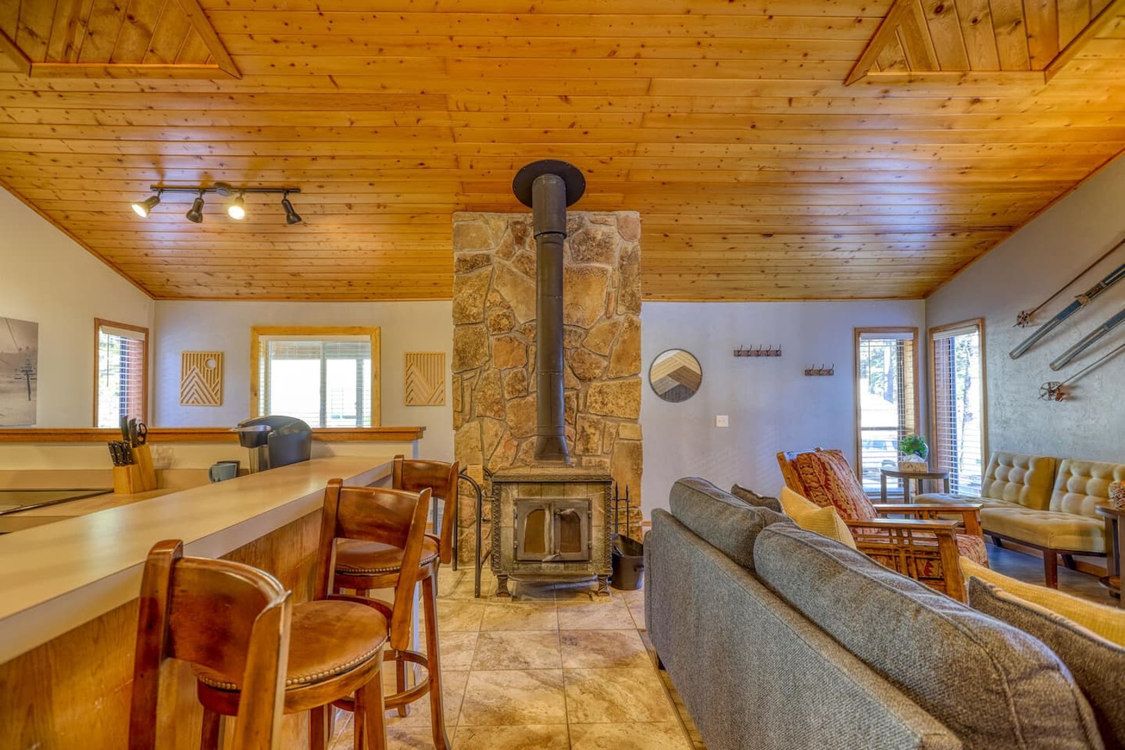 Entrance Area with Wood Burning Stove