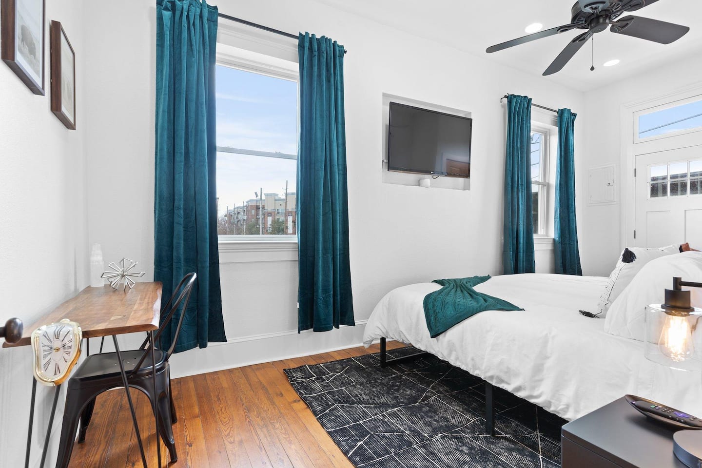 Bedroom 2 with door to balcony
