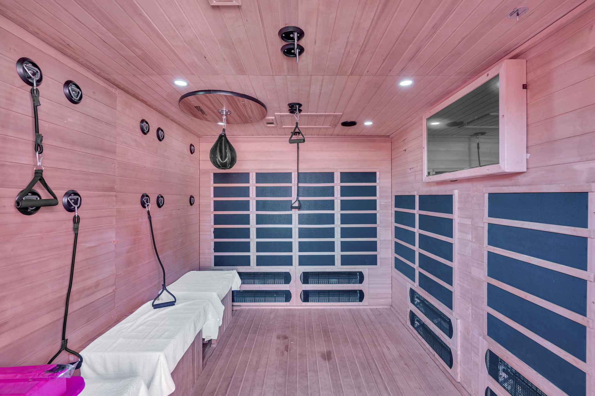 Spa-style wellness room retreat