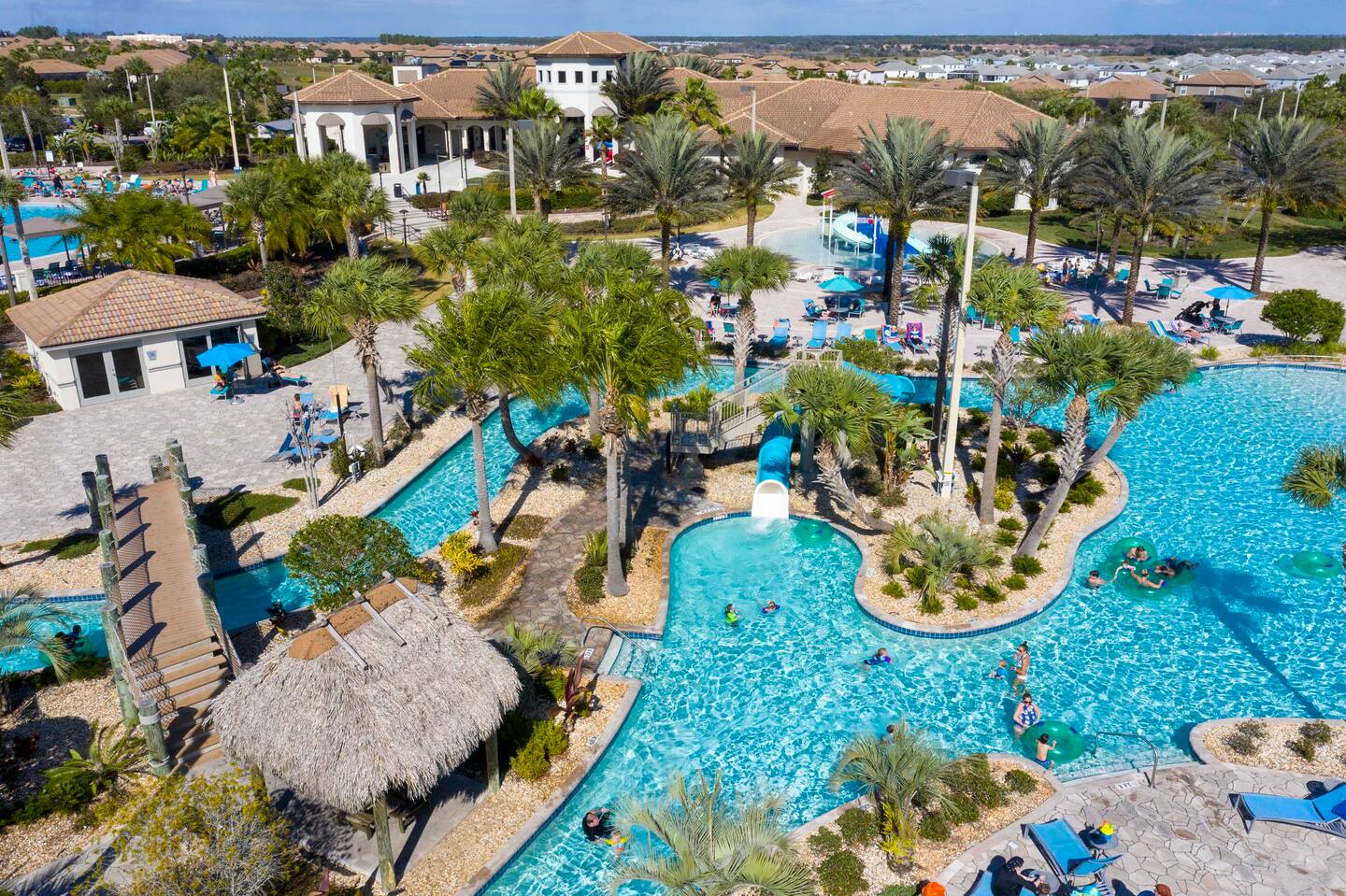 You will get FREE access to Both Club houses:

1. The Retreat Club Champions Gate:

9035 Leopard Creek Dr Champions Gate
Monday - Sunday:9:00 AM - 9:00 PM
2. The Oasis Club Champions Gate: 

1520 Oasis Club Blvd
Monday - Sunday: 9:00AM - 9:00PM

