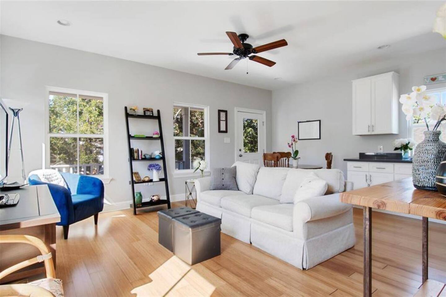 sunny and comfortable living room space