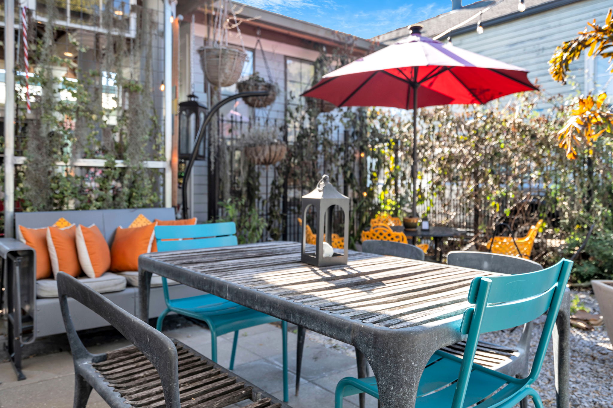 Private courtyard perfect for outdoor meals