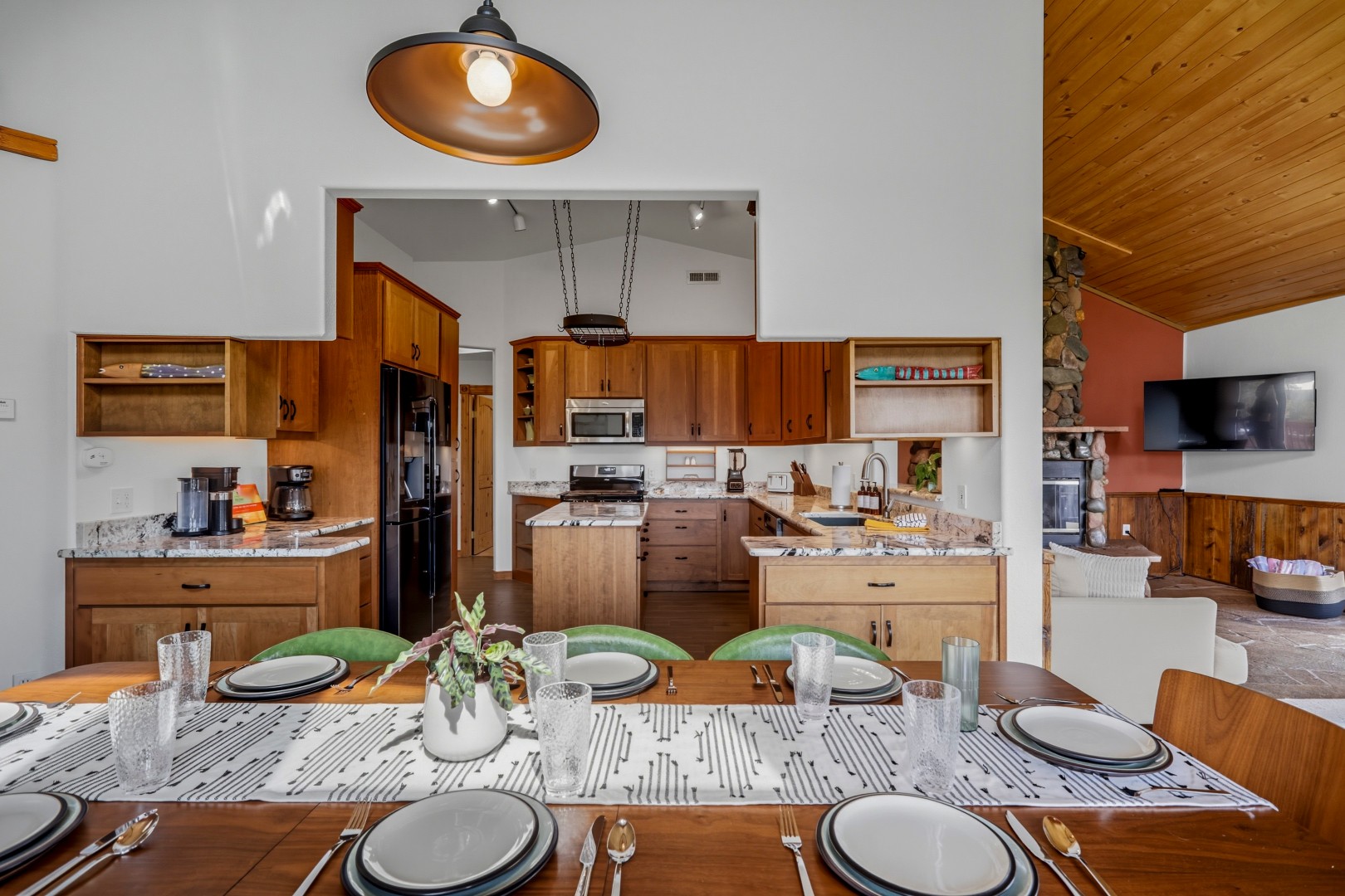 Plenty of seating at this beautiful dining room. 