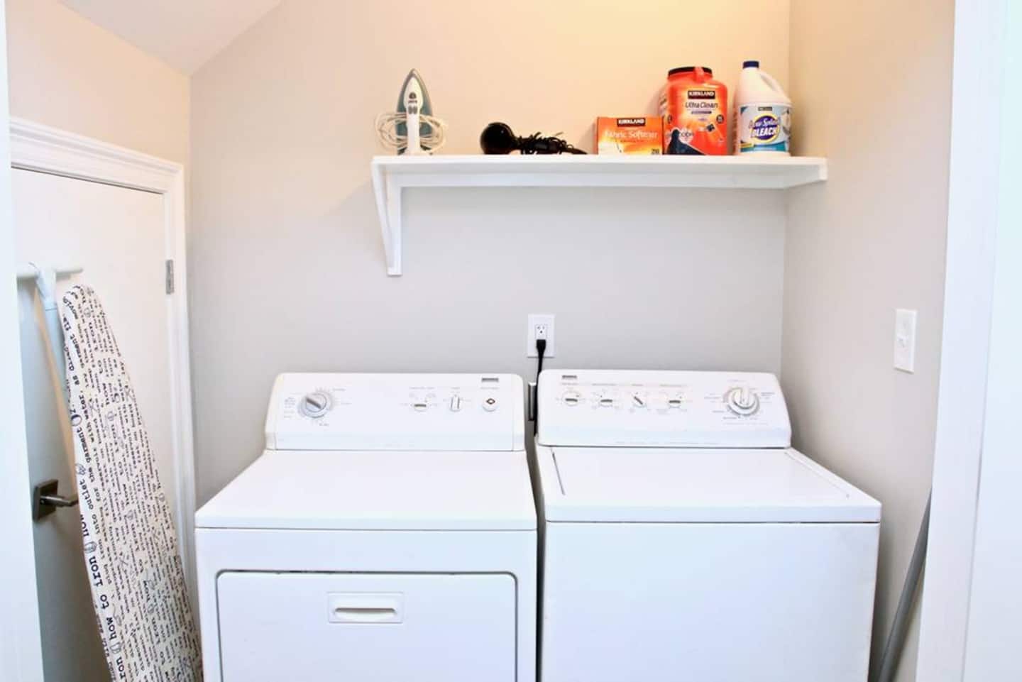 Washer and dryer on site!