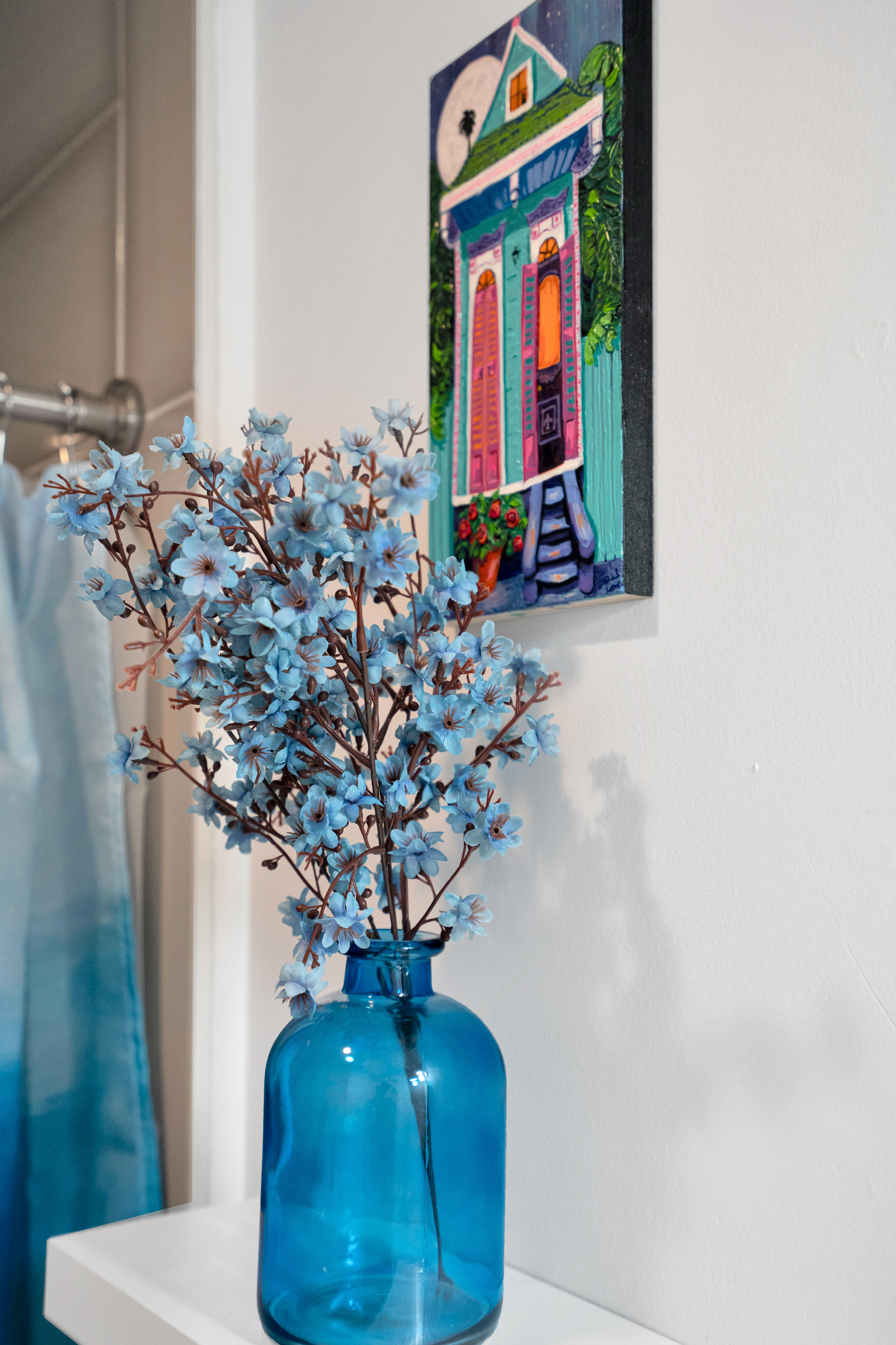 Moonlit charm and floral blues