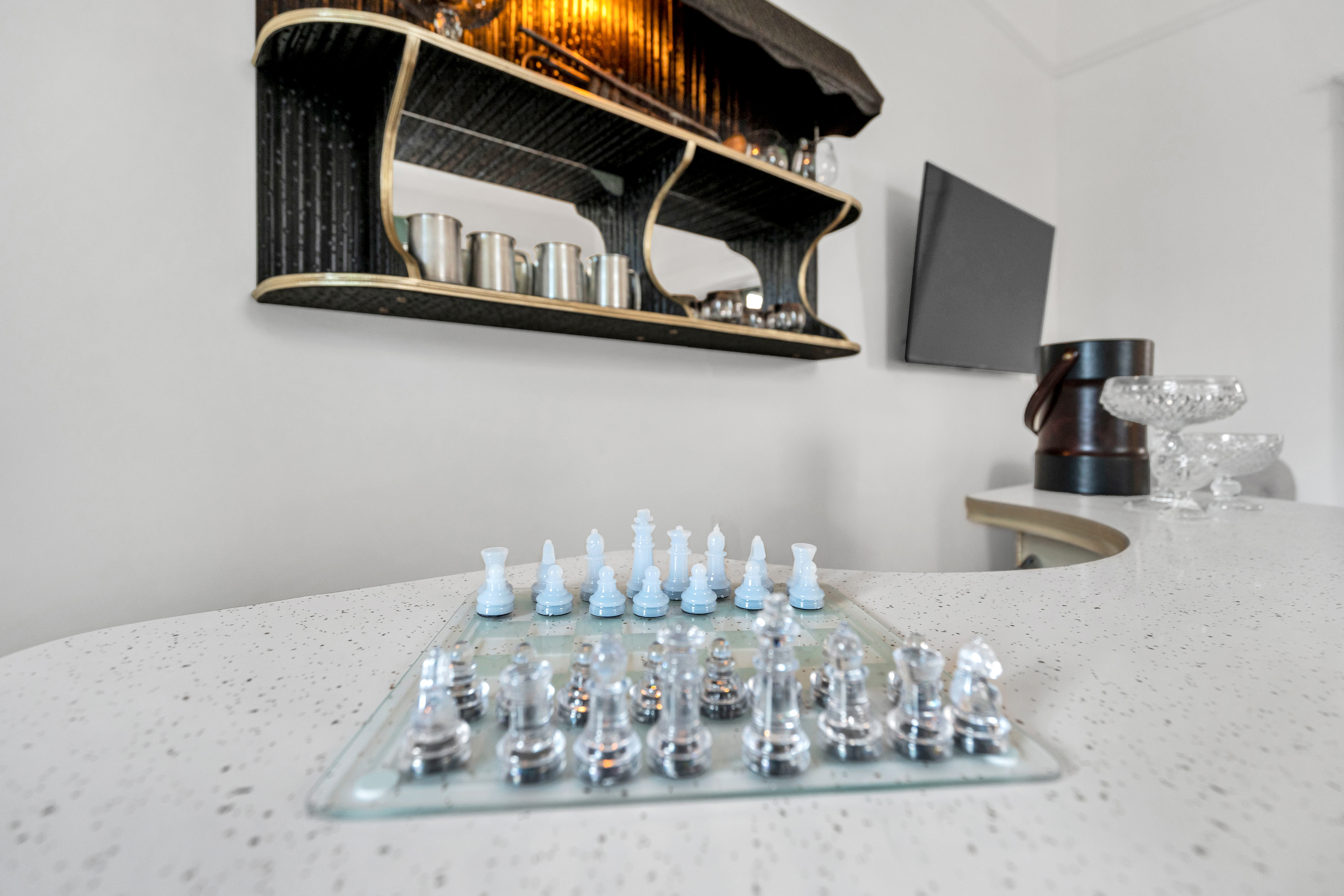 Curated glassware and bar essentials