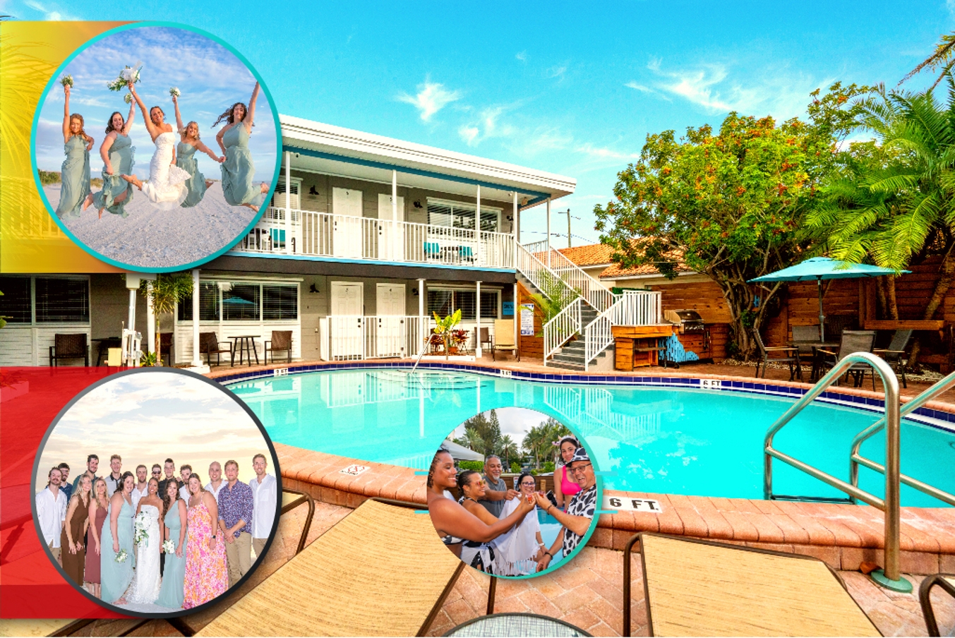11 Private Rooms. Up to 46 guests! Hotel Takeover in Treasure Island, FL
