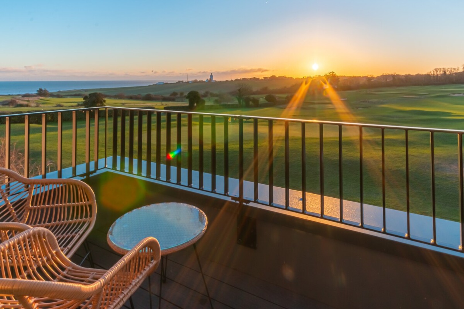 From first light to golden dusk, indulge in uninterrupted ocean and golf course views u2013 a balcony where both sunrise and sunset steal the show.