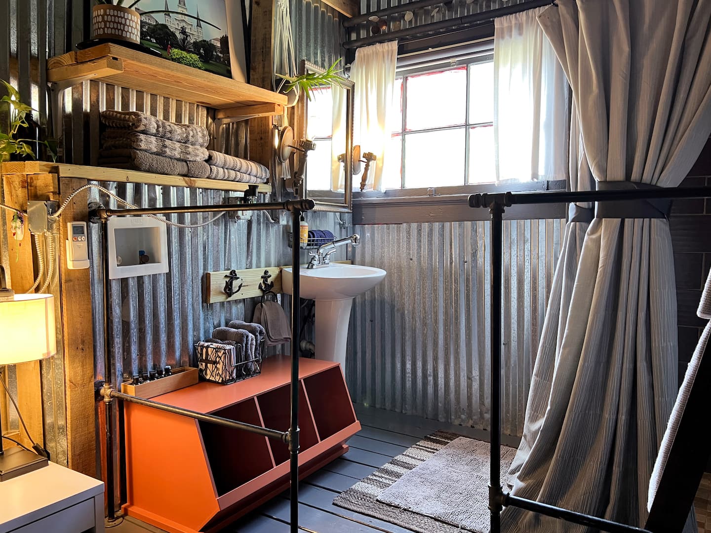 Refresh and rejuvenate: The studio's functional bathroom is designed for your comfort and convenience.