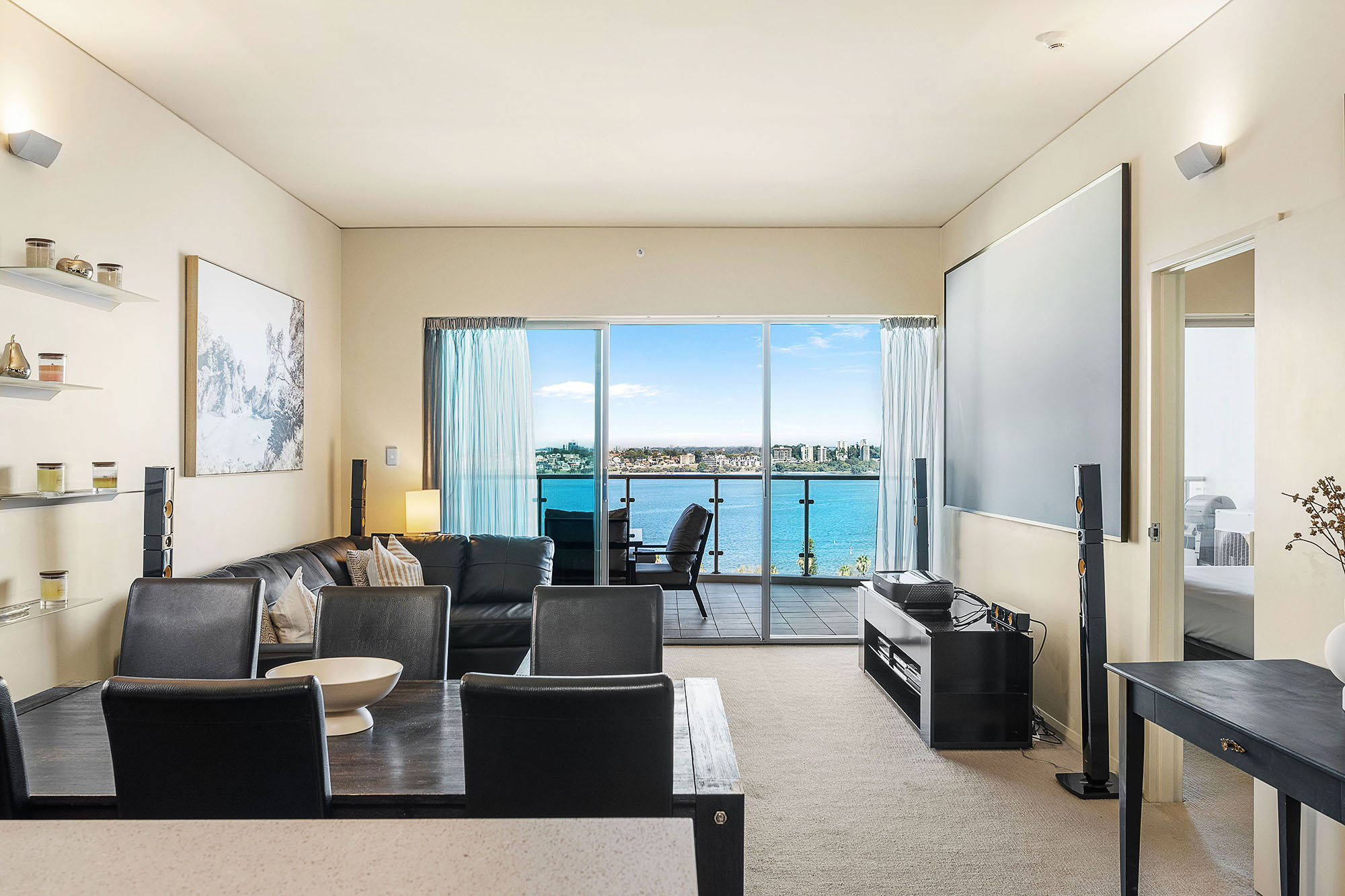 Iconic Swan River Retreat: 120”4K Cinema & City Sk —  Perth, WA — vacation rental